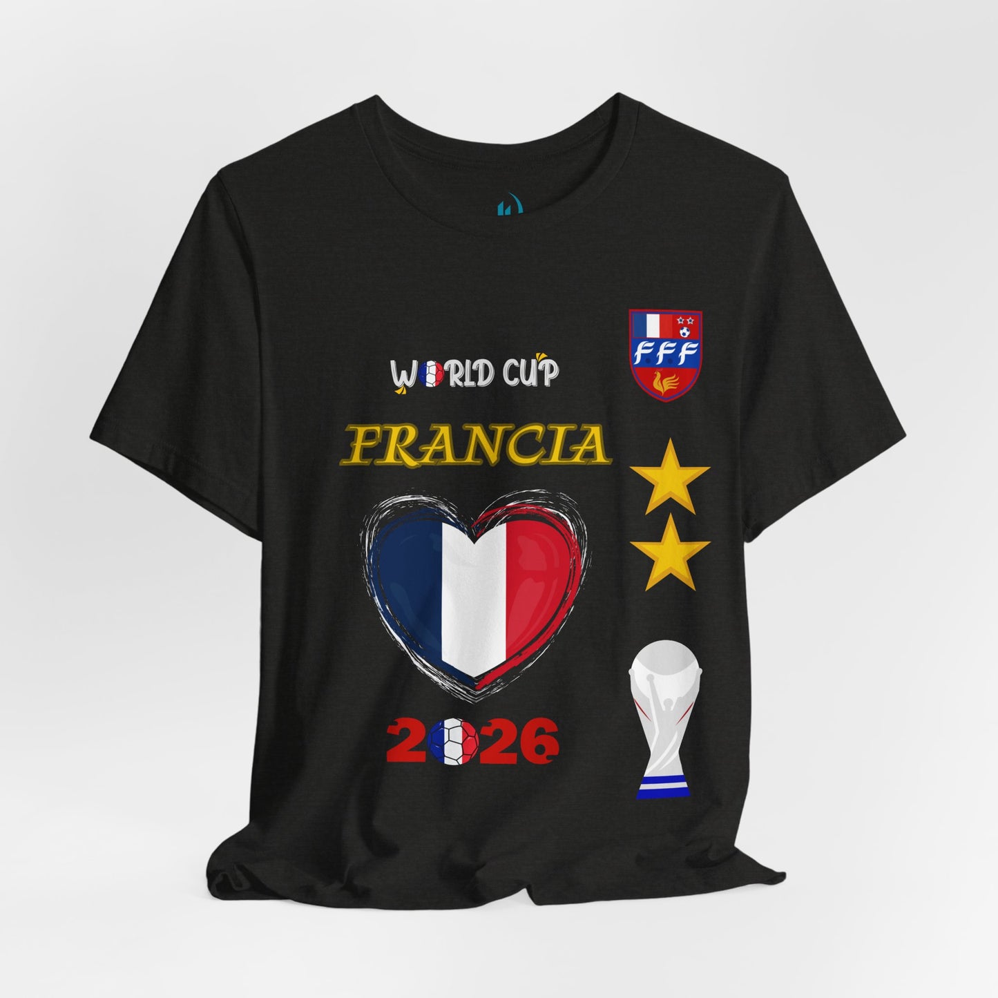 🇫🇷France (Francia) World Cup 2026 Heart Design Unisex T-Shirt