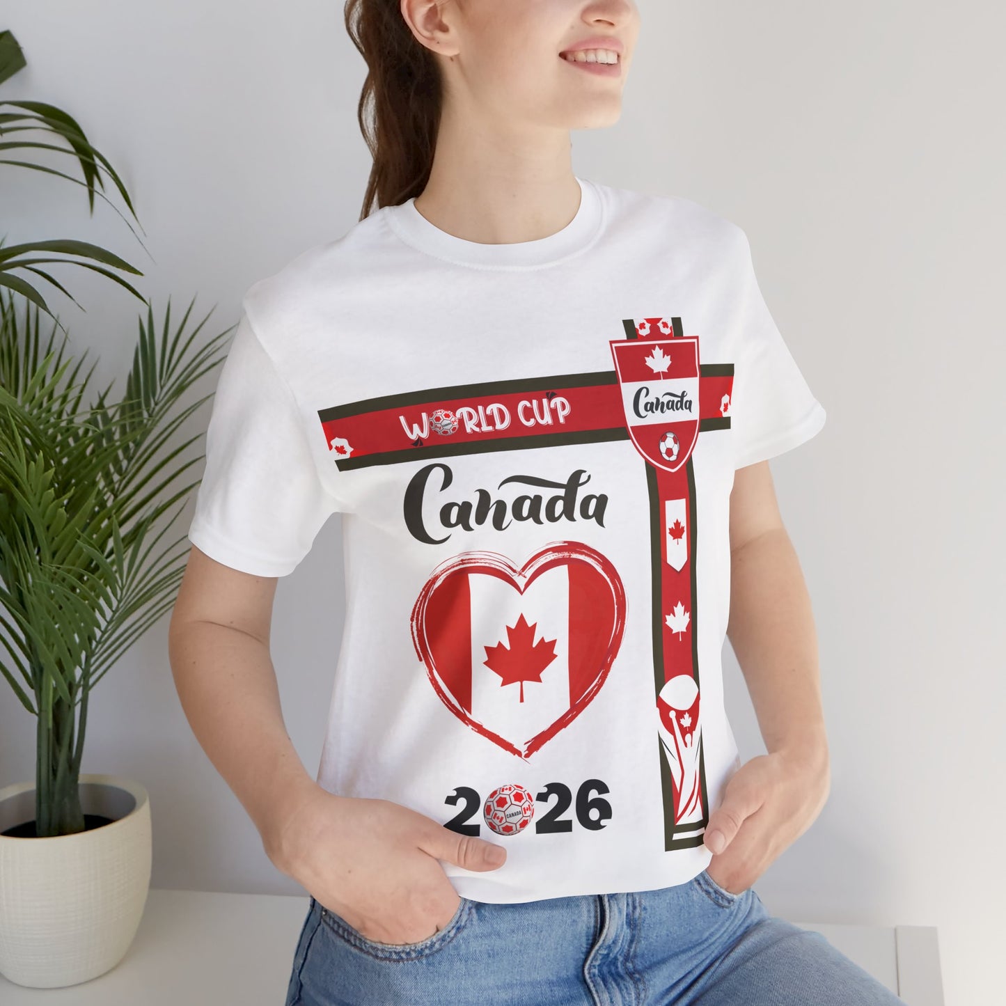 🇨🇦Canada World Cup 2026 Heart Design Unisex T-Shirt