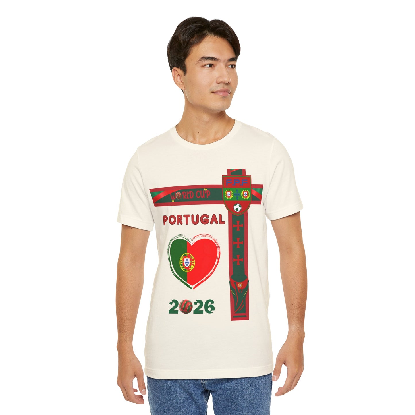🇵🇹Portugal World Cup 2026 Heart Design Unisex T-Shirt