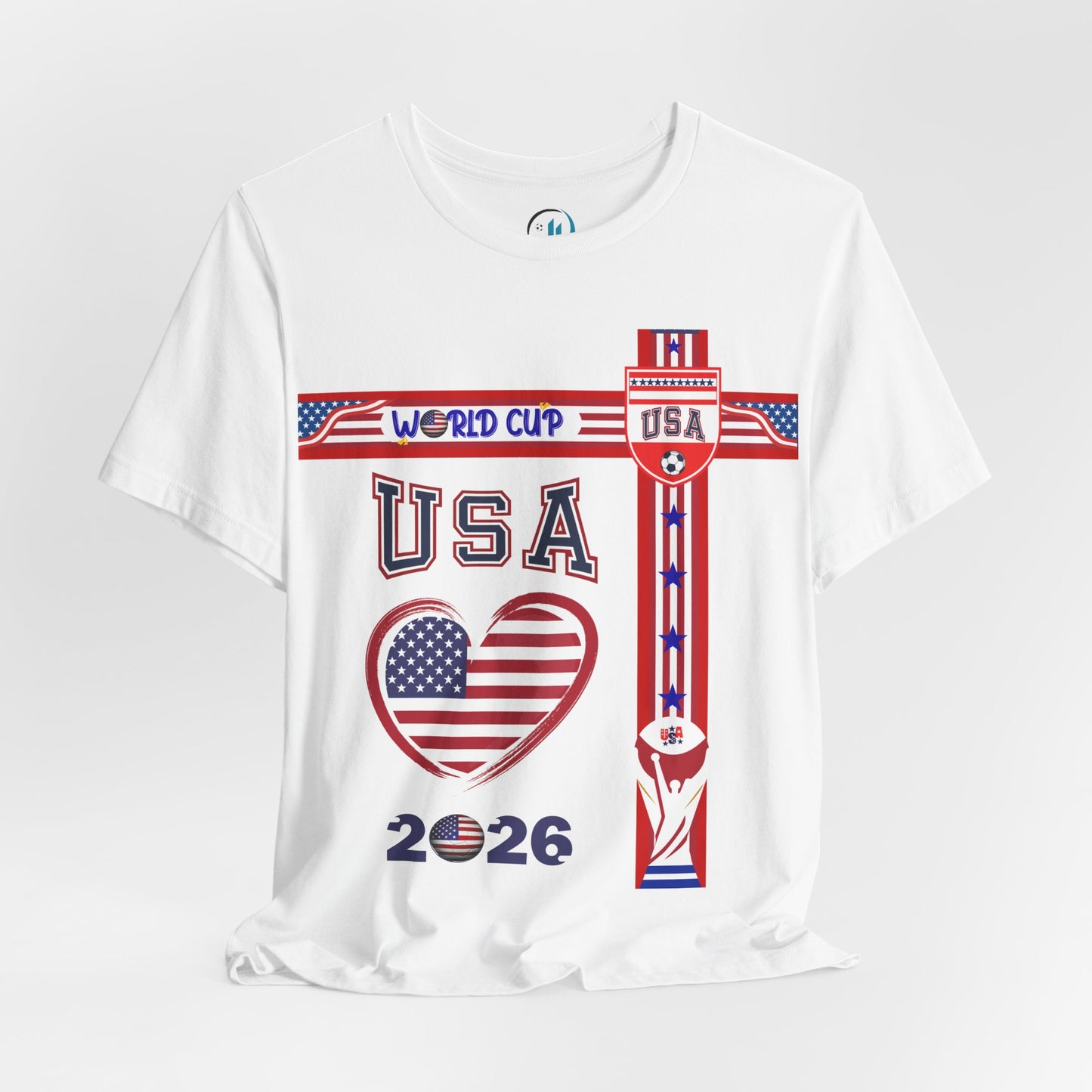 🇺🇸USA World Cup 2026 Heart Design Unisex T-Shirt