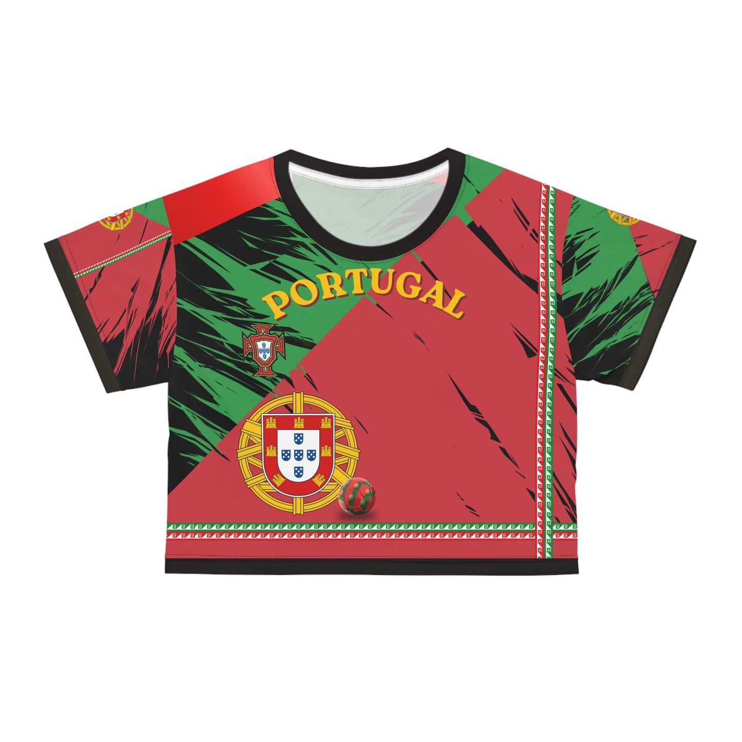 🇵🇹Ladies' Crop  Tee – *"The Navigator's Crest"*