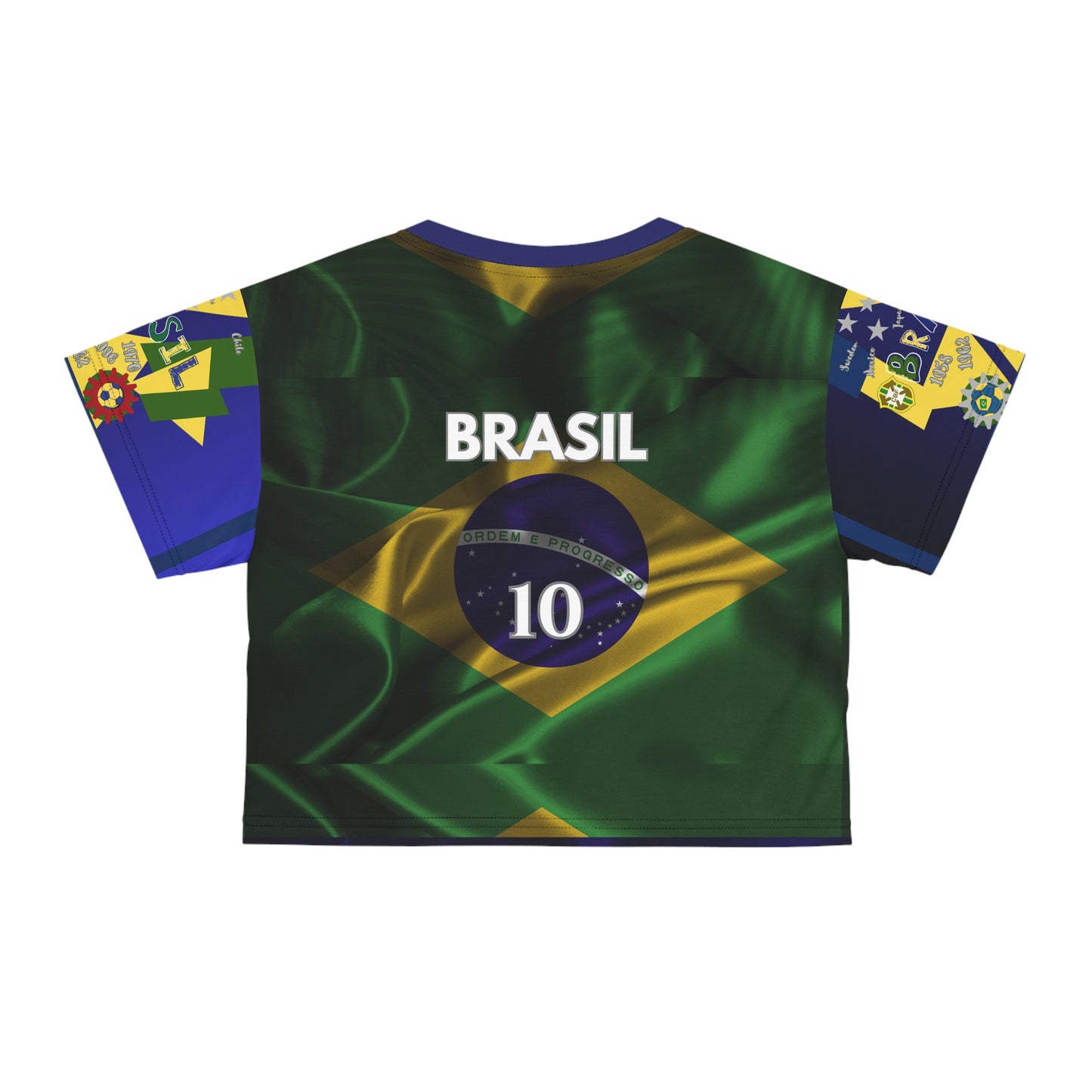🇧🇷Ladies' Crop Tee – *"Pentacampeão"*