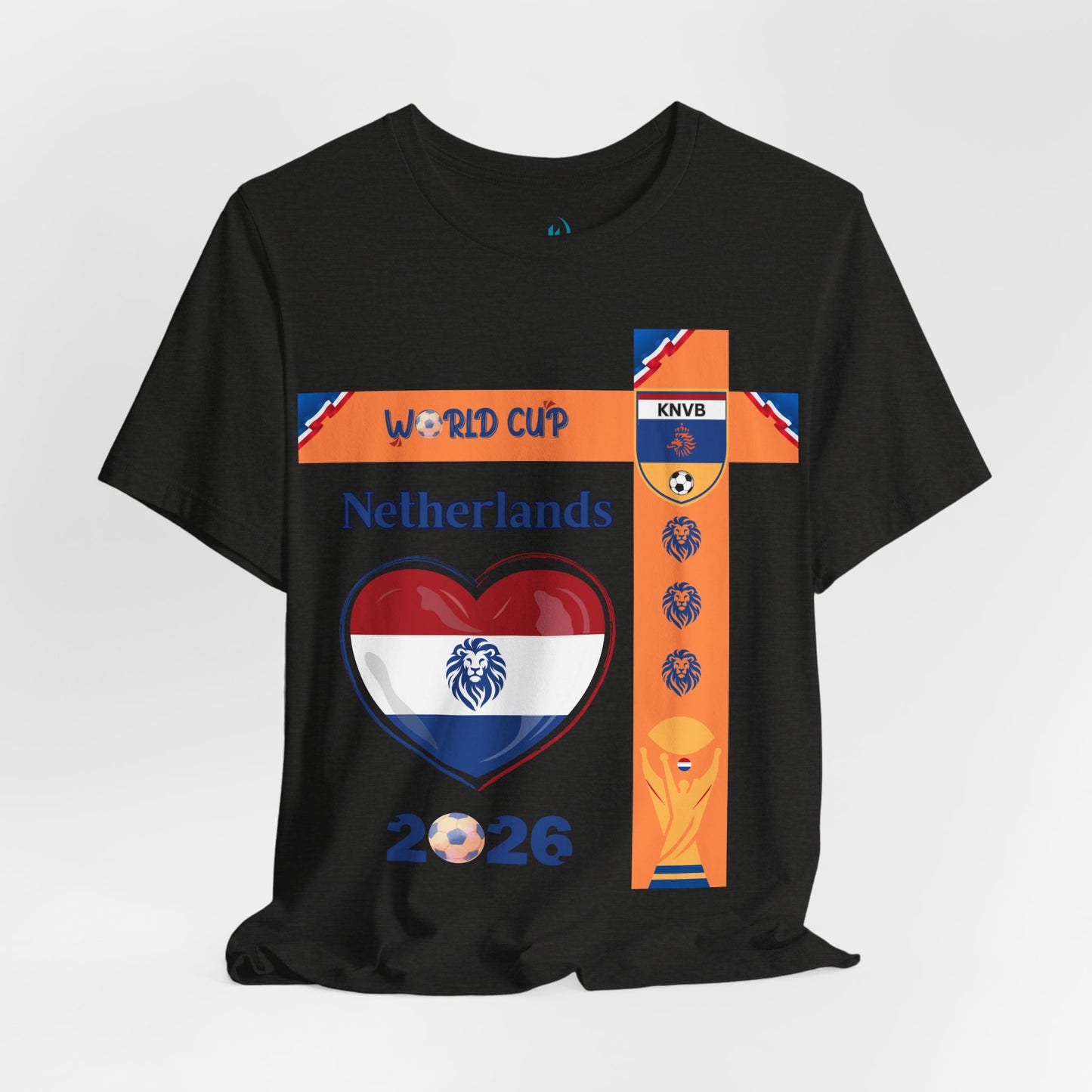 🇳🇱Netherlands (Nederland) World Cup 2026 Heart Design Unisex T-Shirt