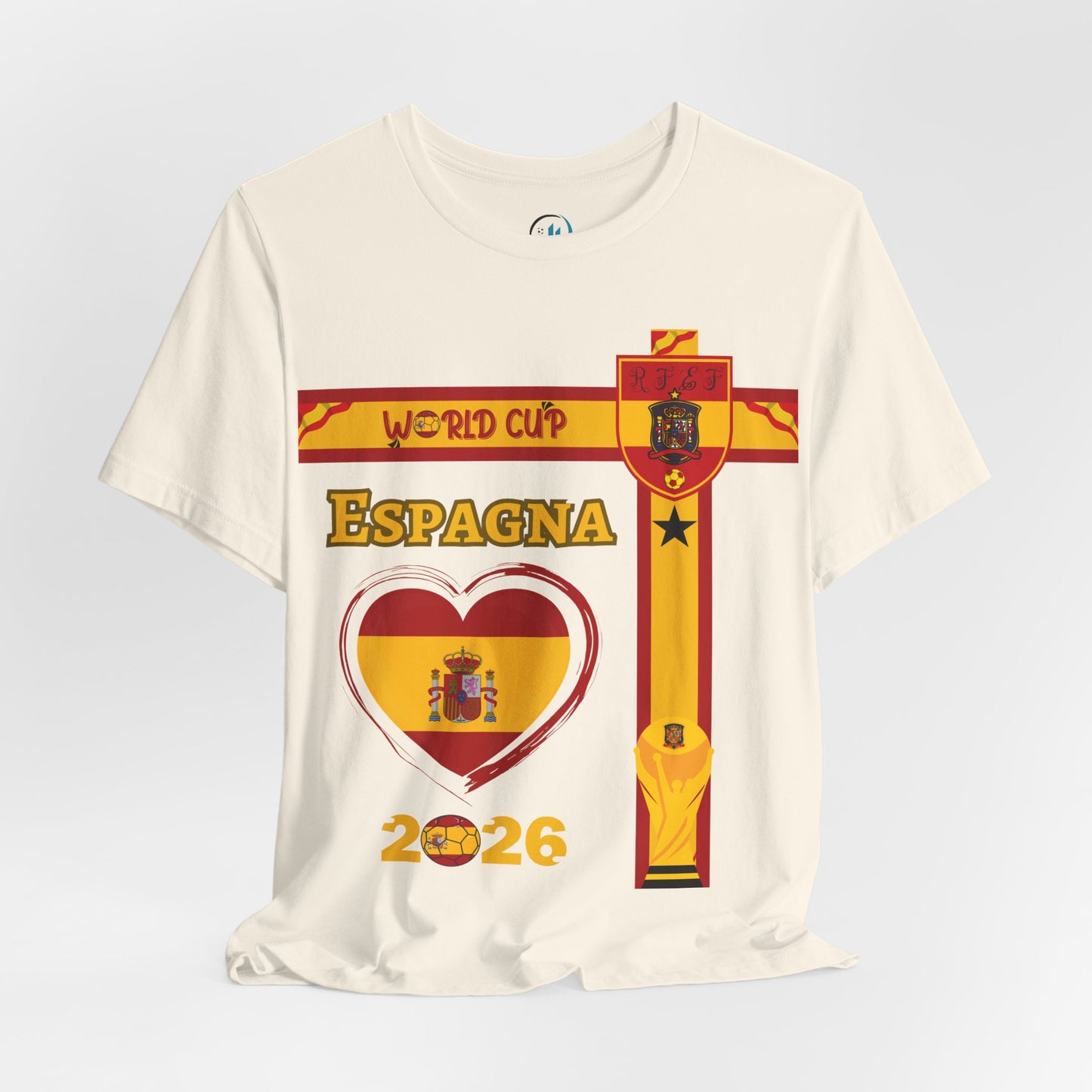 🇪🇸Spain (España) World Cup 2026 Heart Design Unisex T-Shirt