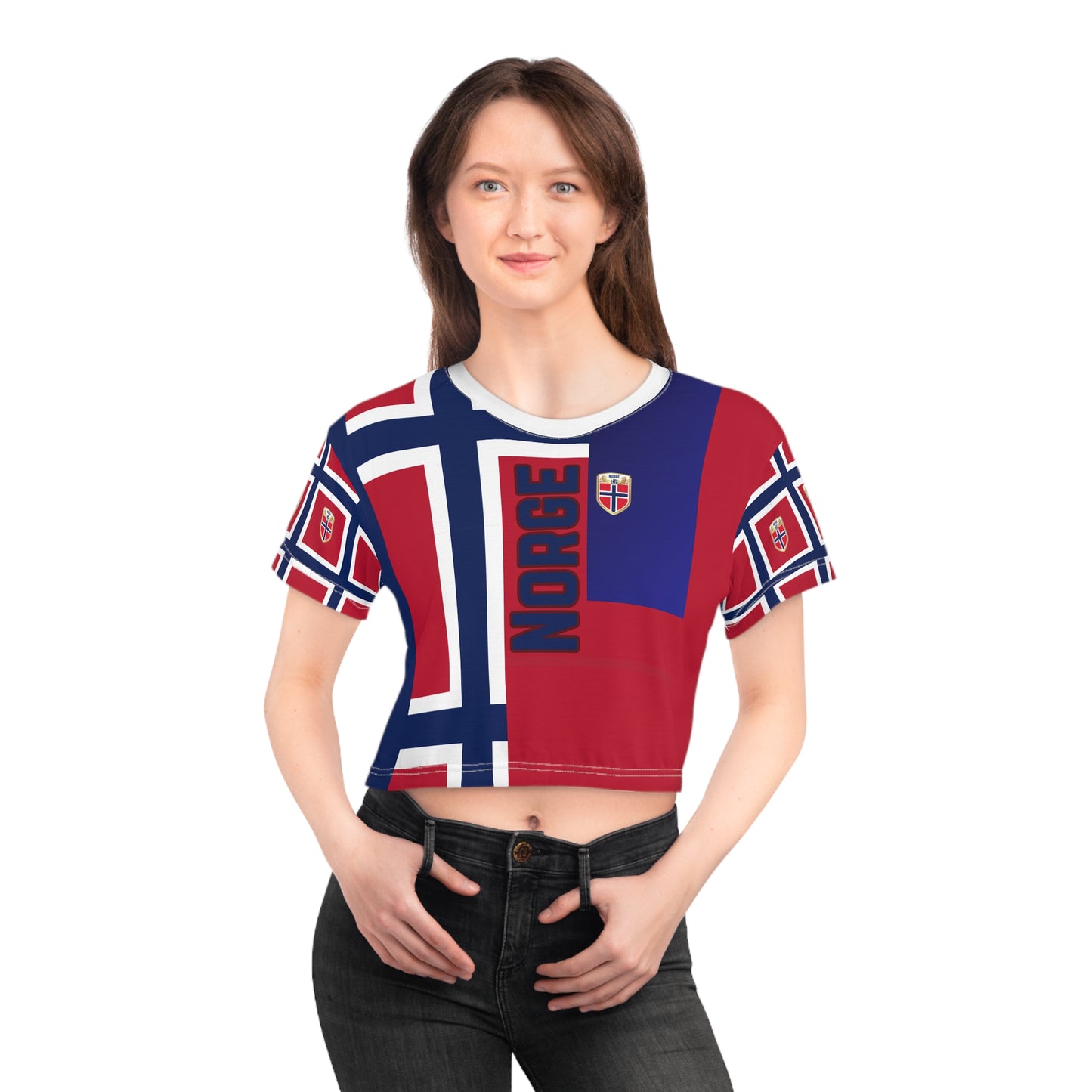 🇳🇴Ladies' Crop Tee – *"The Northern Pride"*