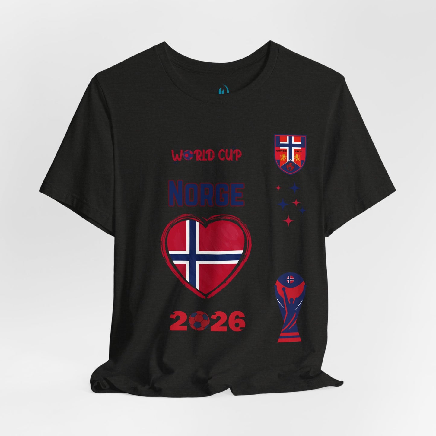 🇳🇴Norway (Norge) World Cup 2026 Heart Design Unisex T-Shirt