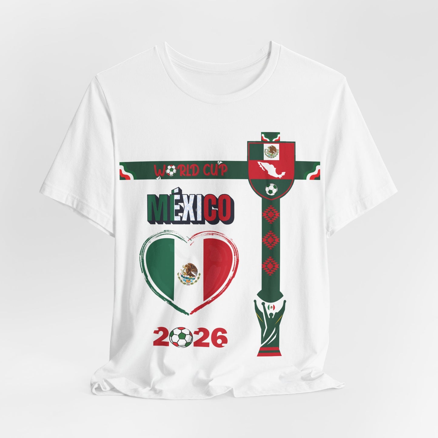 🇲🇽Mexico World Cup 2026 Heart Design Unisex T-Shirt