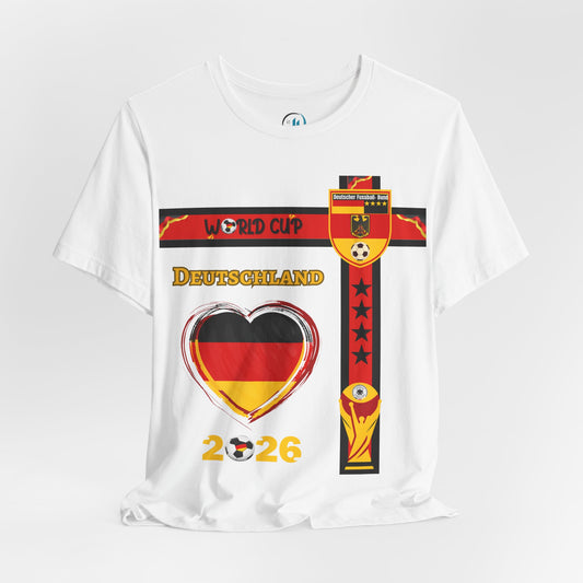 🇩🇪Germany (Deutschland) World Cup 2026 Heart Design Unisex T-Shirt