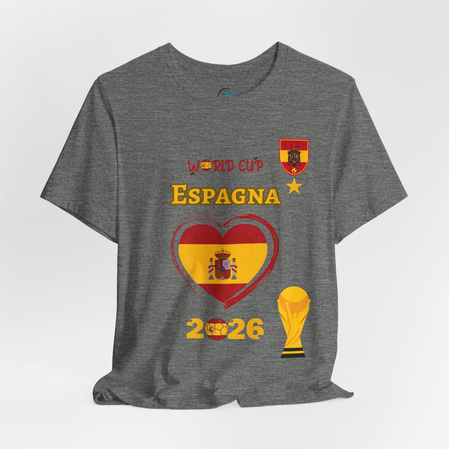 Spain (España) World Cup 2026 Heart Design Unisex T-Shirt