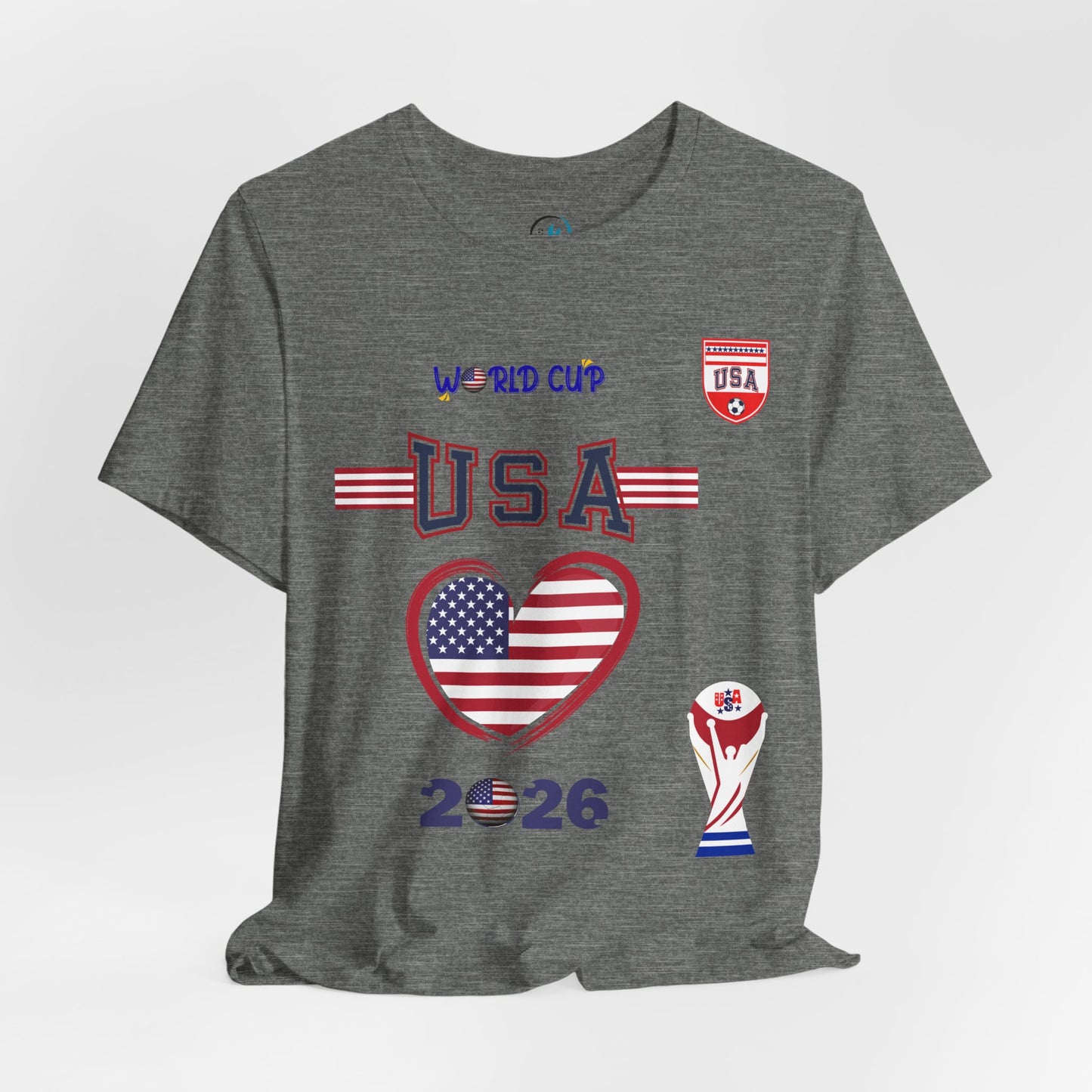 🇺🇸USA World Cup 2026 Heart Design Unisex T-Shirt