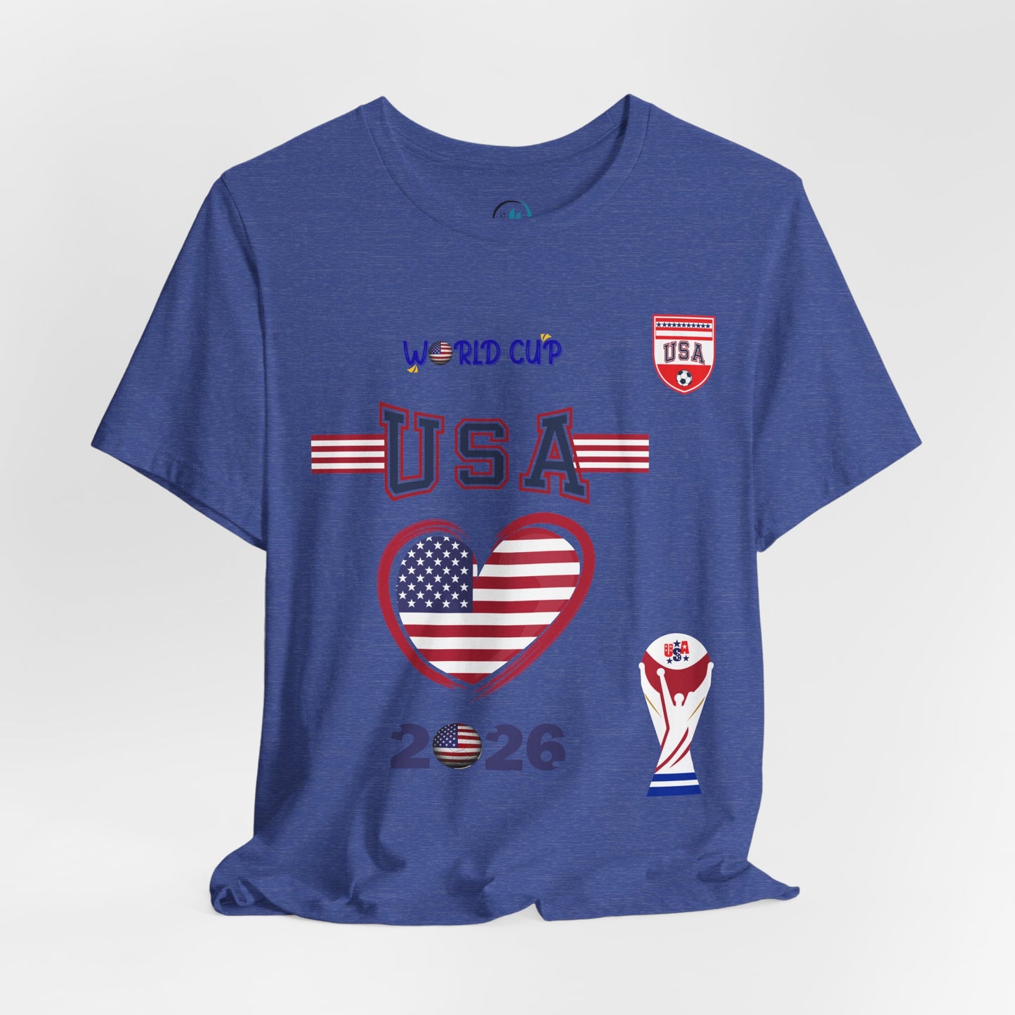 🇺🇸USA World Cup 2026 Heart Design Unisex T-Shirt