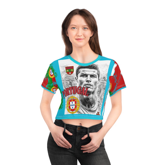 🇵🇹Ladies' Crop Tee – *"The GOAT Edition"*