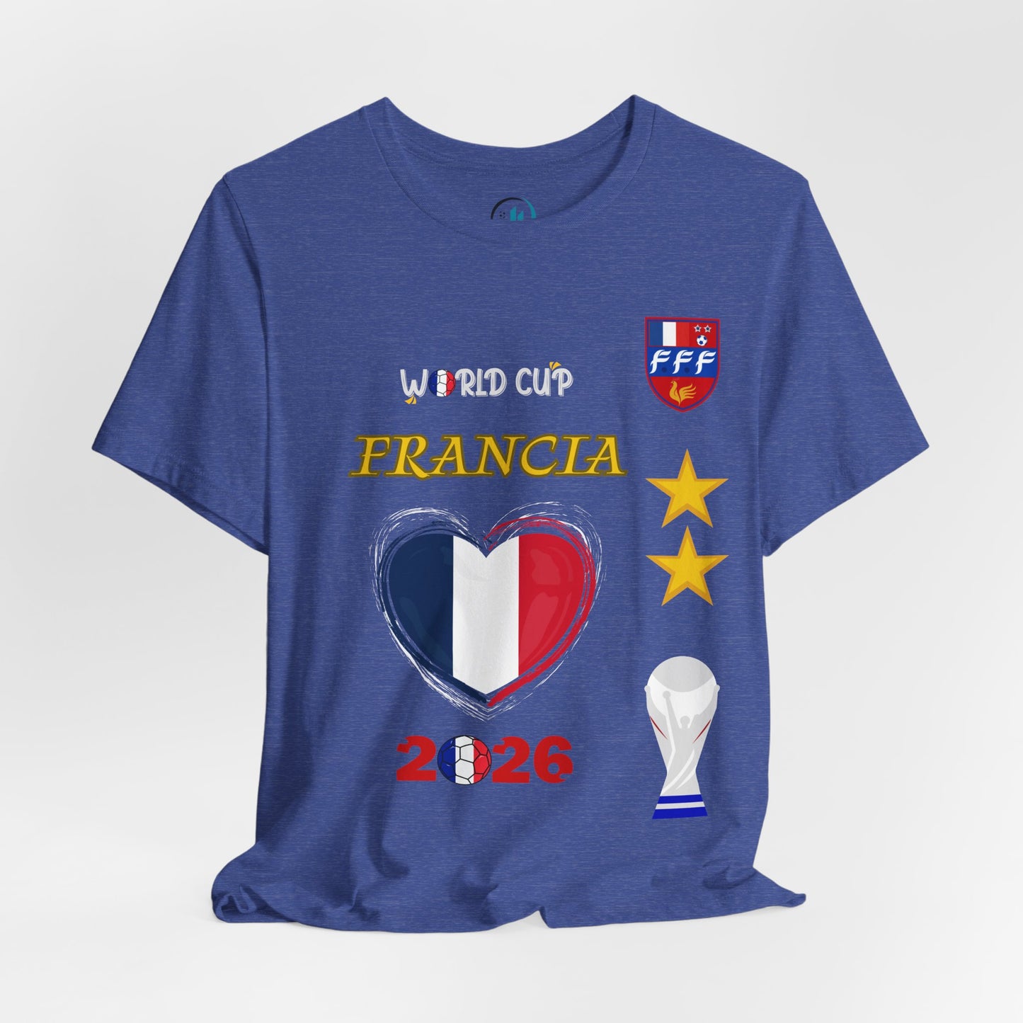 🇫🇷France (Francia) World Cup 2026 Heart Design Unisex T-Shirt