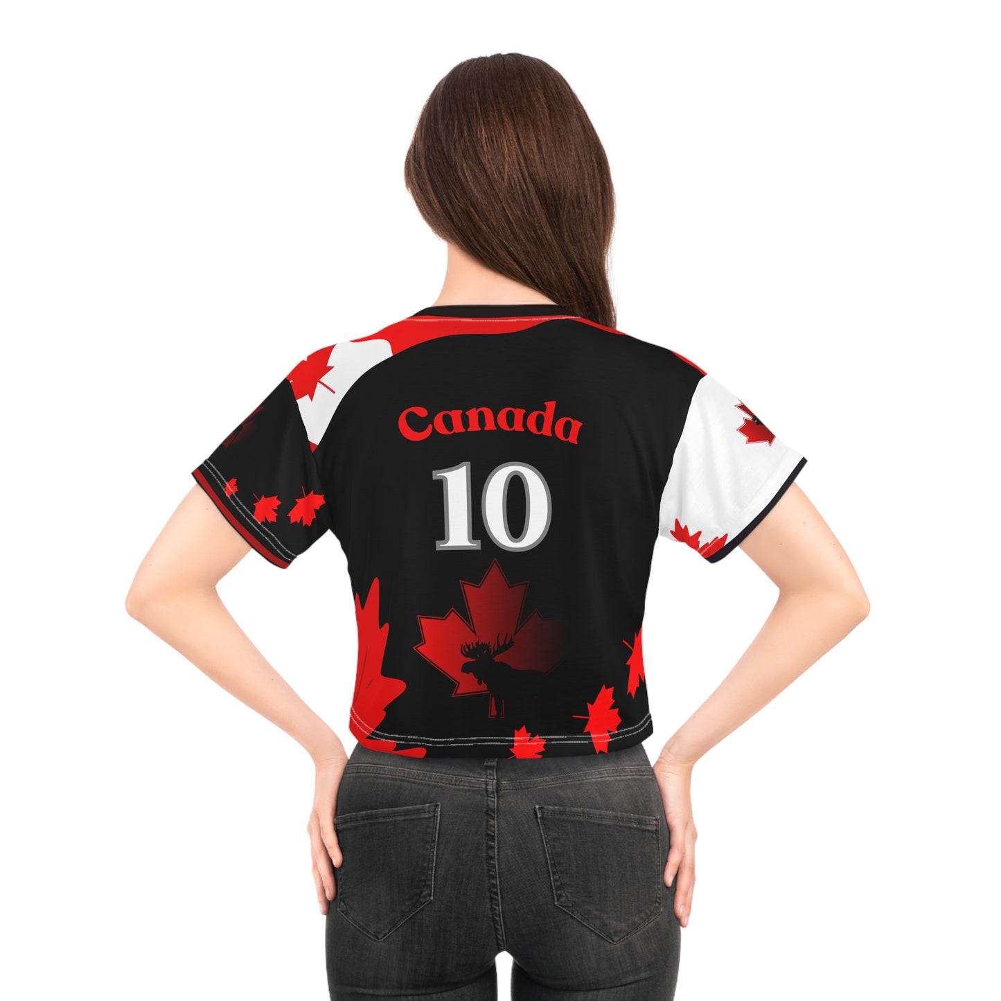 🇨🇦Ladies' Crop Tee – *"The True North"*