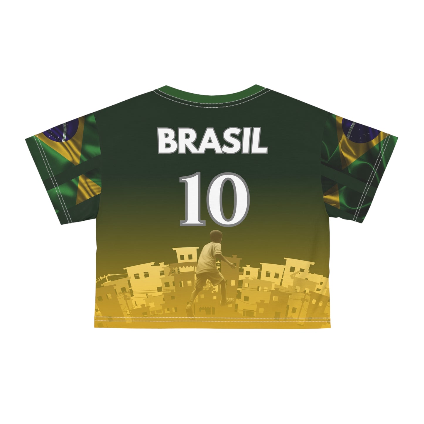 🇧🇷Ladies' Crop Tee – *"Raízes do Talento"*