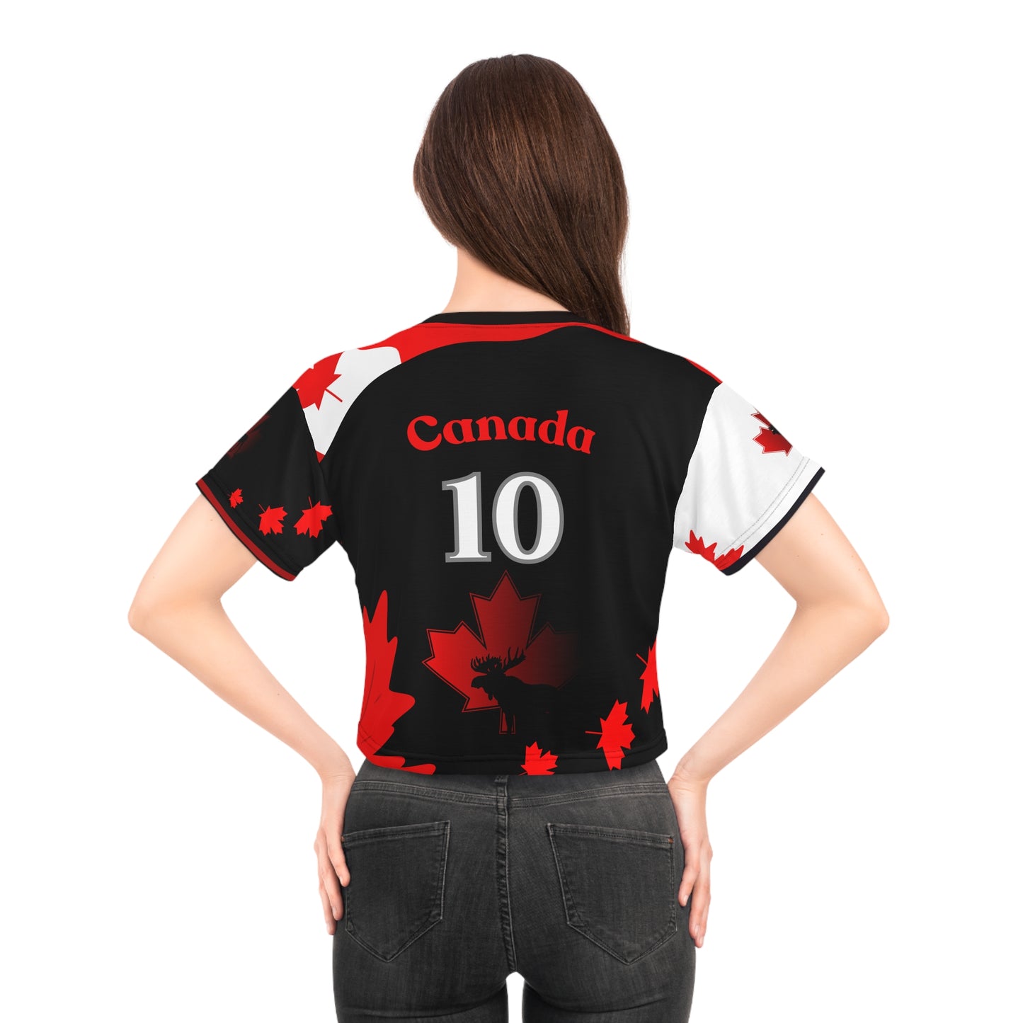 🇨🇦Ladies' Crop Tee – *"The True North"*