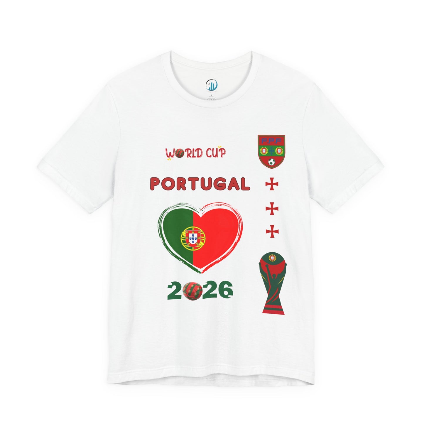🇵🇹Portugal World Cup 2026 Heart Design Unisex T-Shirt