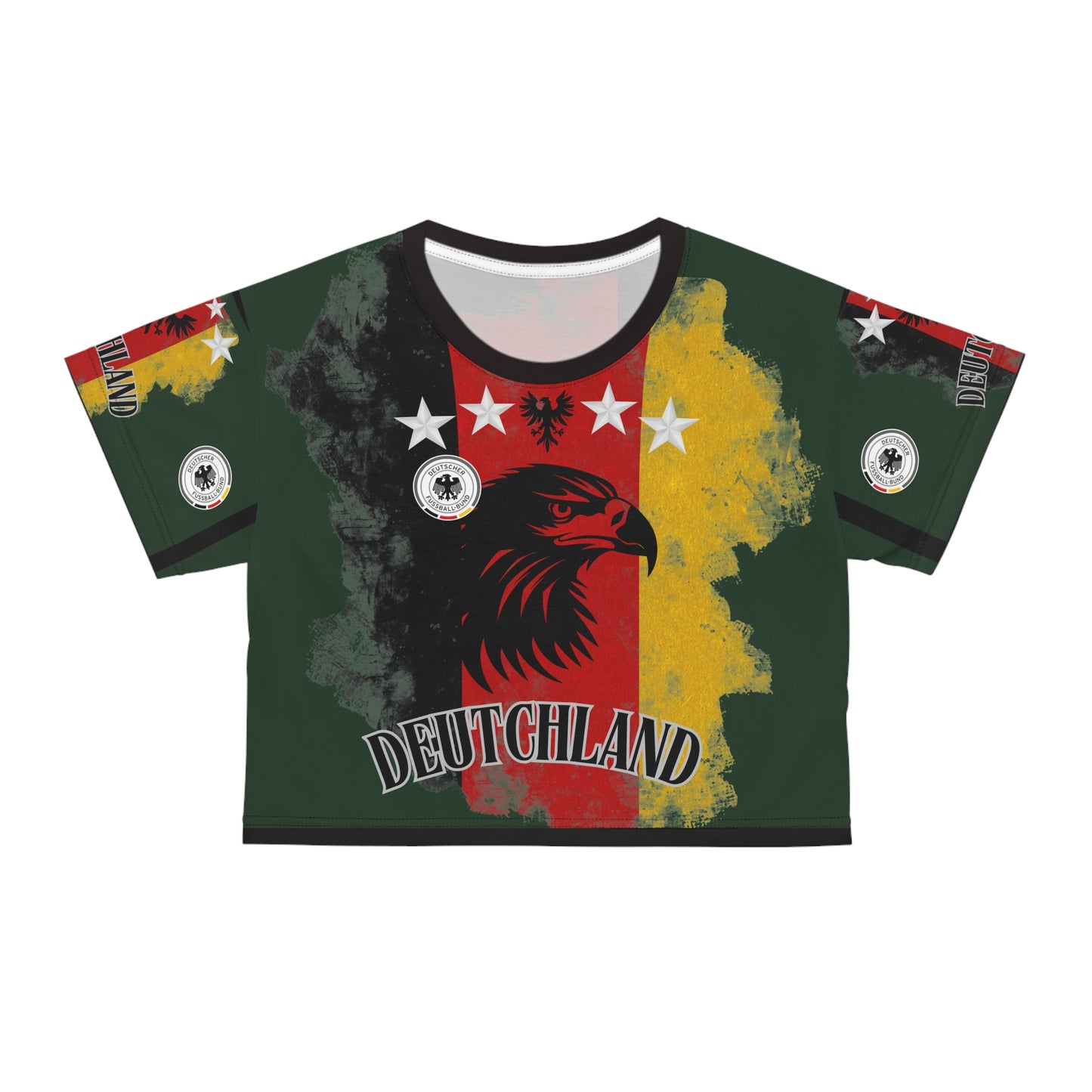 🇩🇪Ladies' Crop Tee – *"Adler des Wandels"*