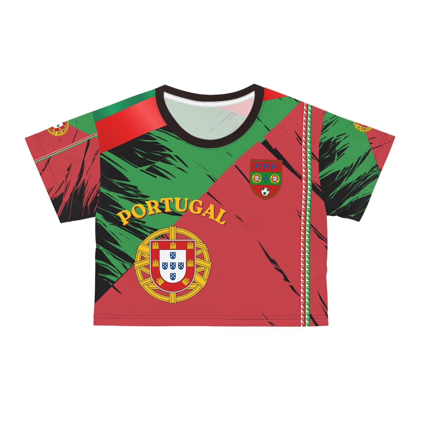 🇵🇹Ladies' Crop Tee – *"The Navigator's Crest"*