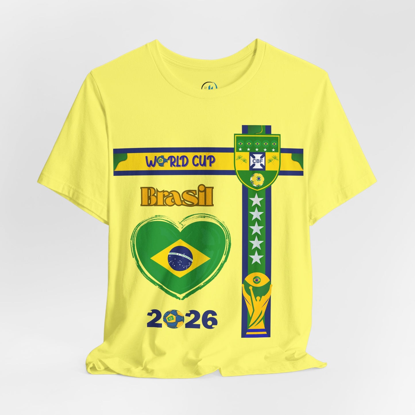 🇧🇷Brazil (Brasil) World Cup 2026 Heart Design Unisex T-Shirt