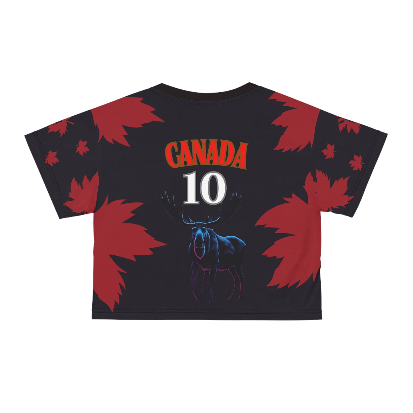 🇨🇦Ladies' Crop Tee Tee – *"The Moose is Loose"