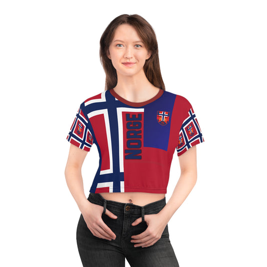 🇳🇴Ladies' Crop Tee – *"The Northern Pride"*
