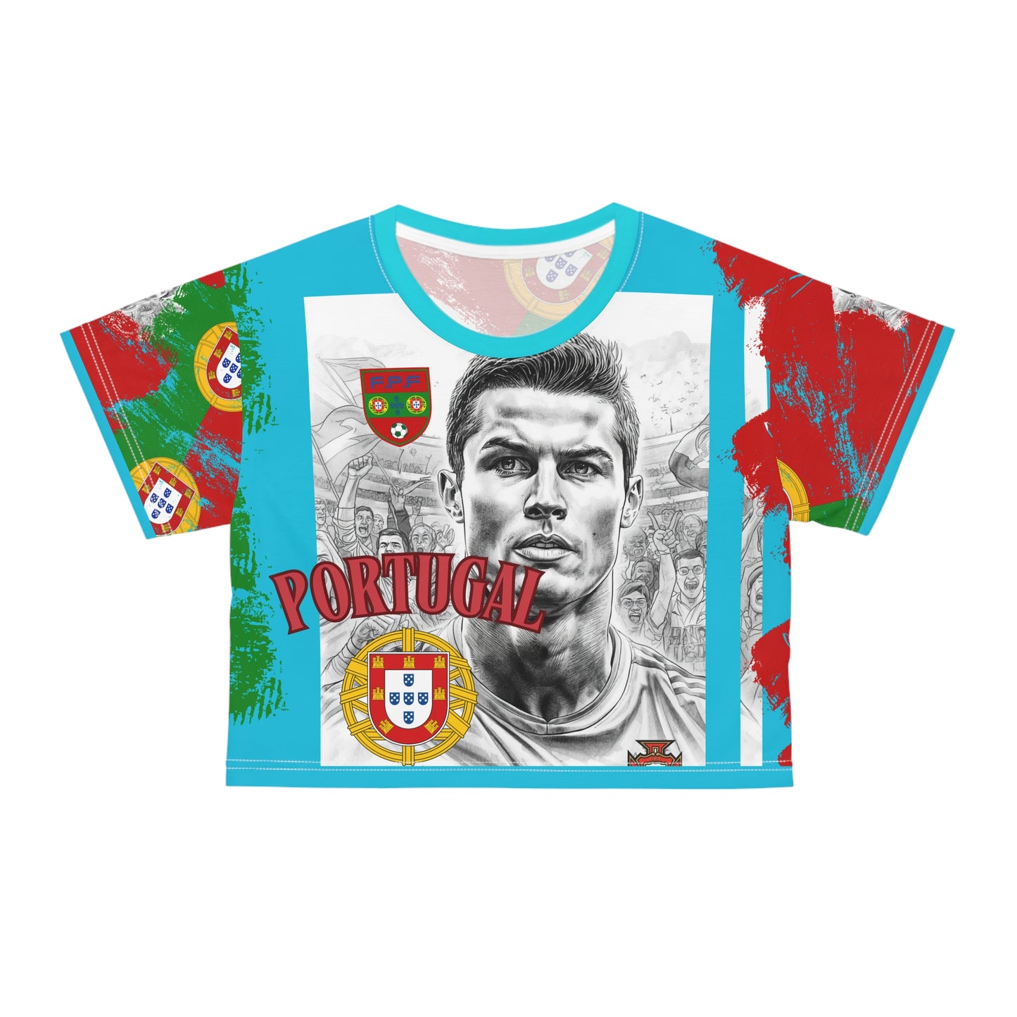 🇵🇹Ladies' Crop Tee – *"The GOAT Edition"*