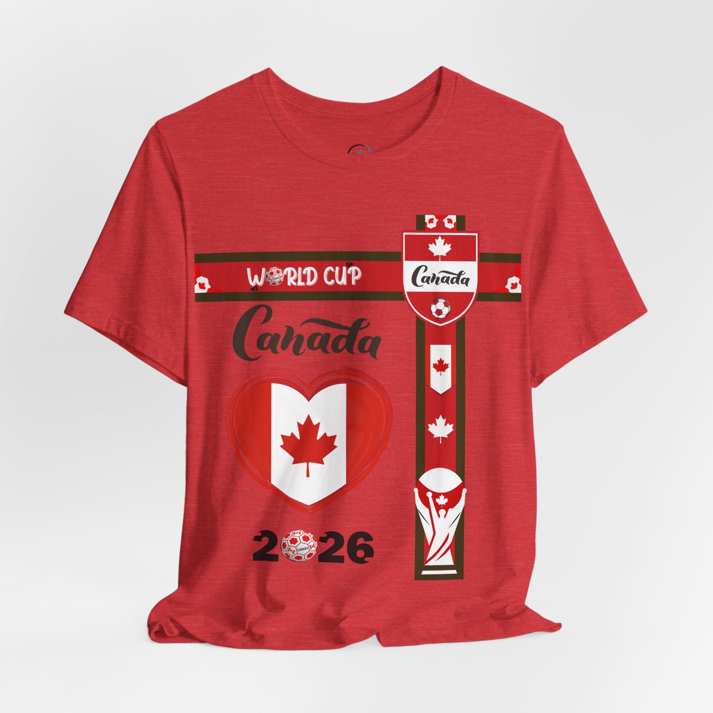 🇨🇦Canada World Cup 2026 Heart Design Unisex T-Shirt