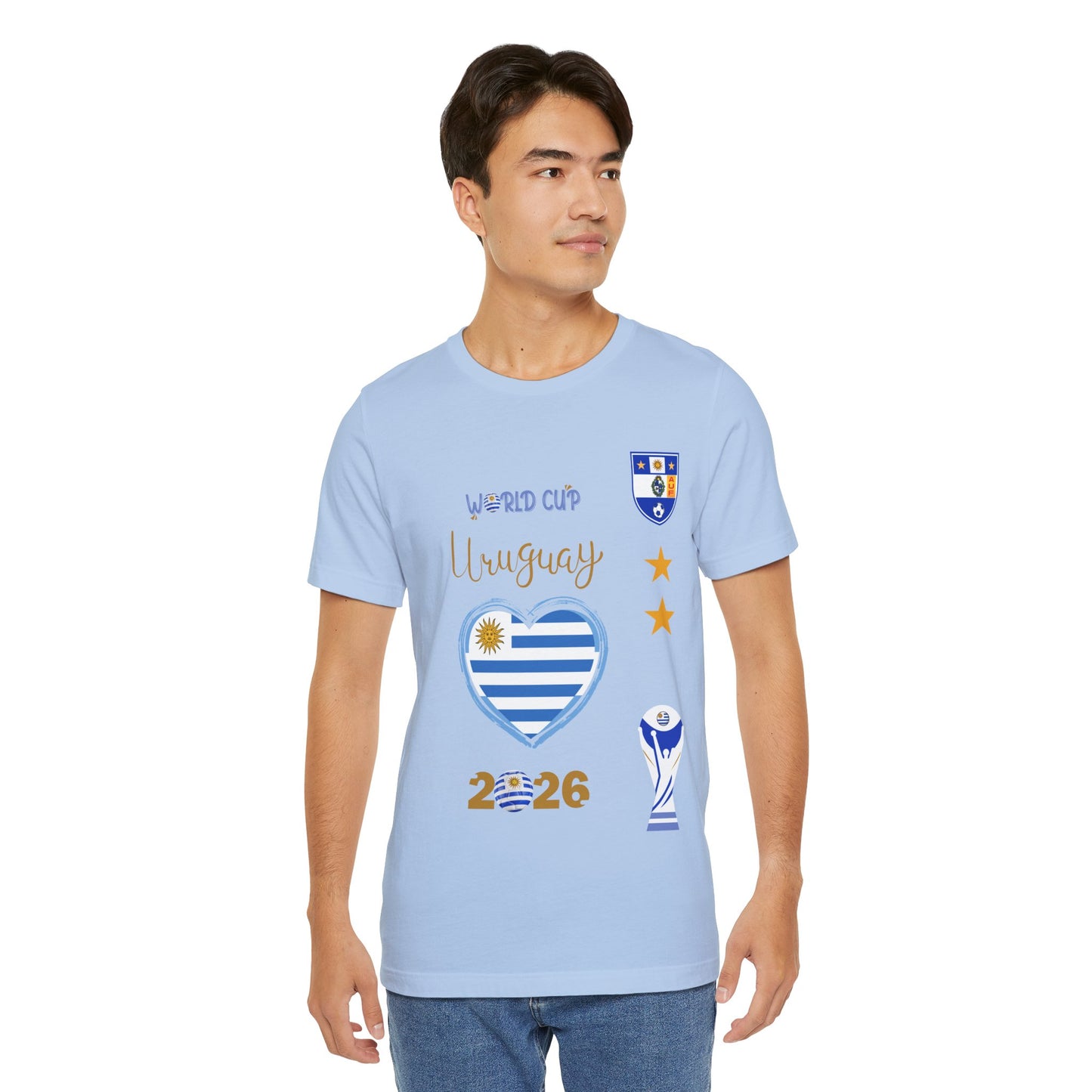 🇺🇾Uruguay World Cup 2026 Heart Design Unisex T-Shirt