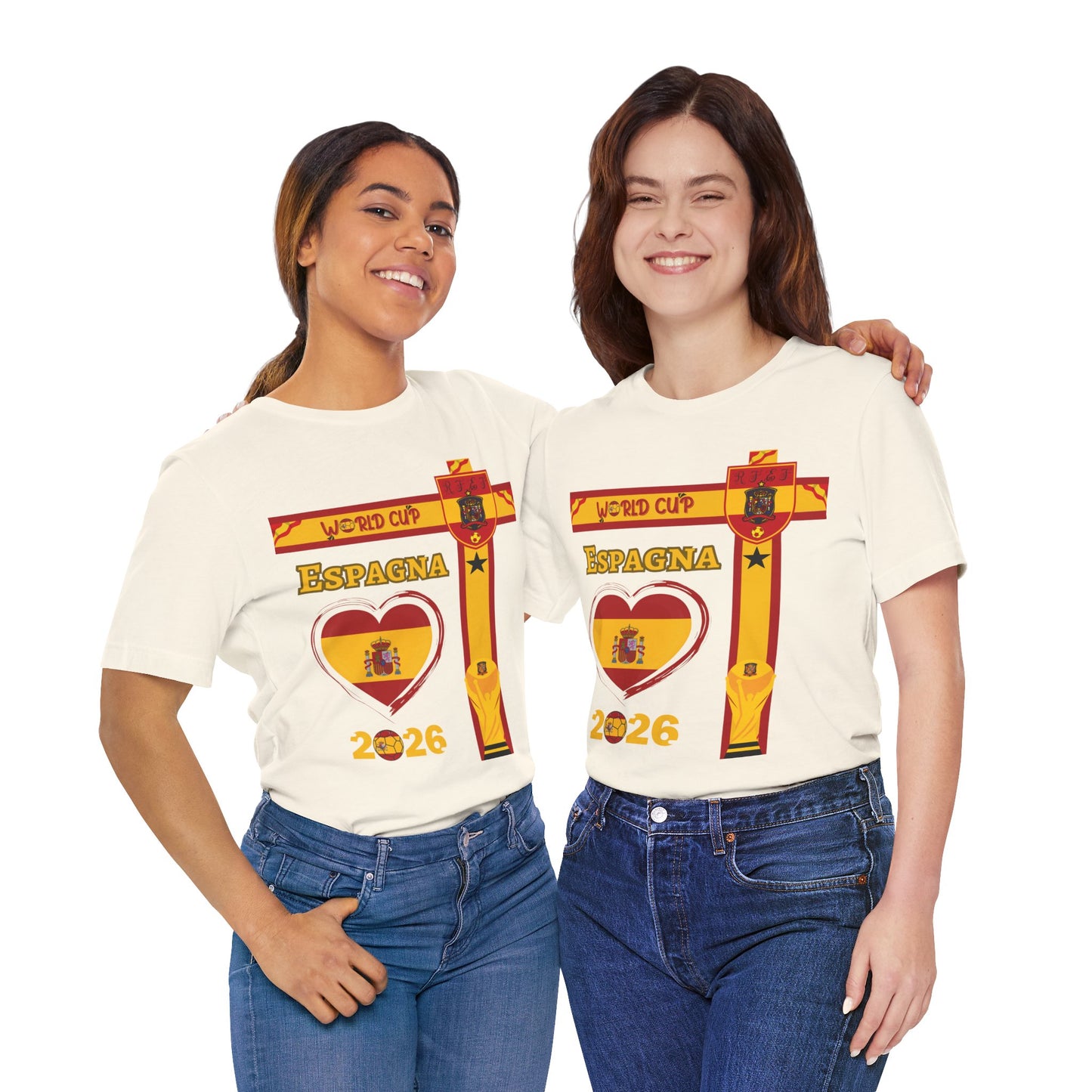 🇪🇸Spain (España) World Cup 2026 Heart Design Unisex T-Shirt