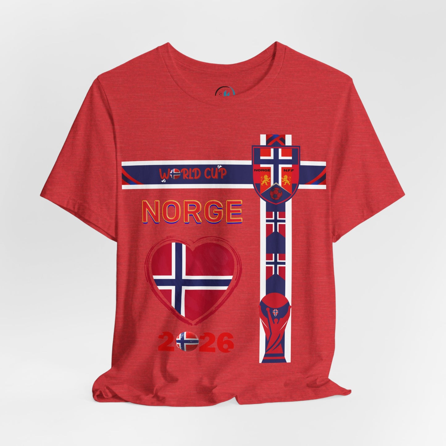 🇳🇴Norway (Norge) World Cup 2026 Heart Design Unisex T-Shirt