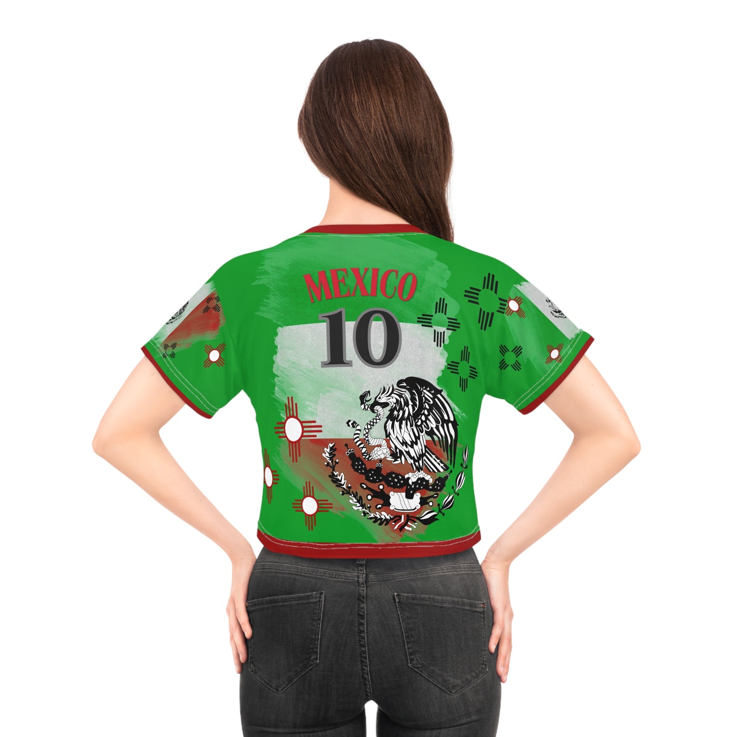 🇲🇽 Ladies' Crop Tee – *"Tierra de Dioses"*