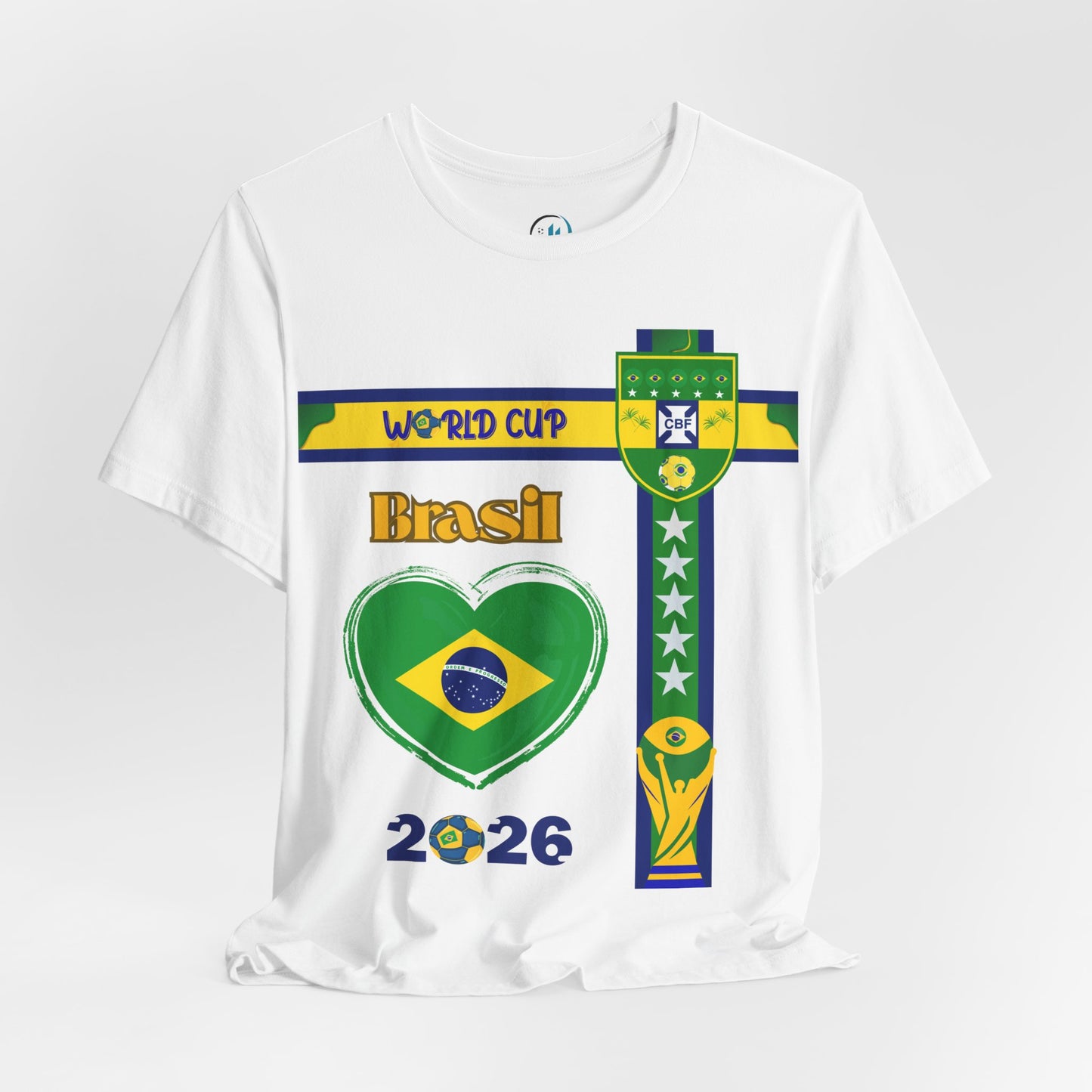 🇧🇷Brazil (Brasil) World Cup 2026 Heart Design Unisex T-Shirt