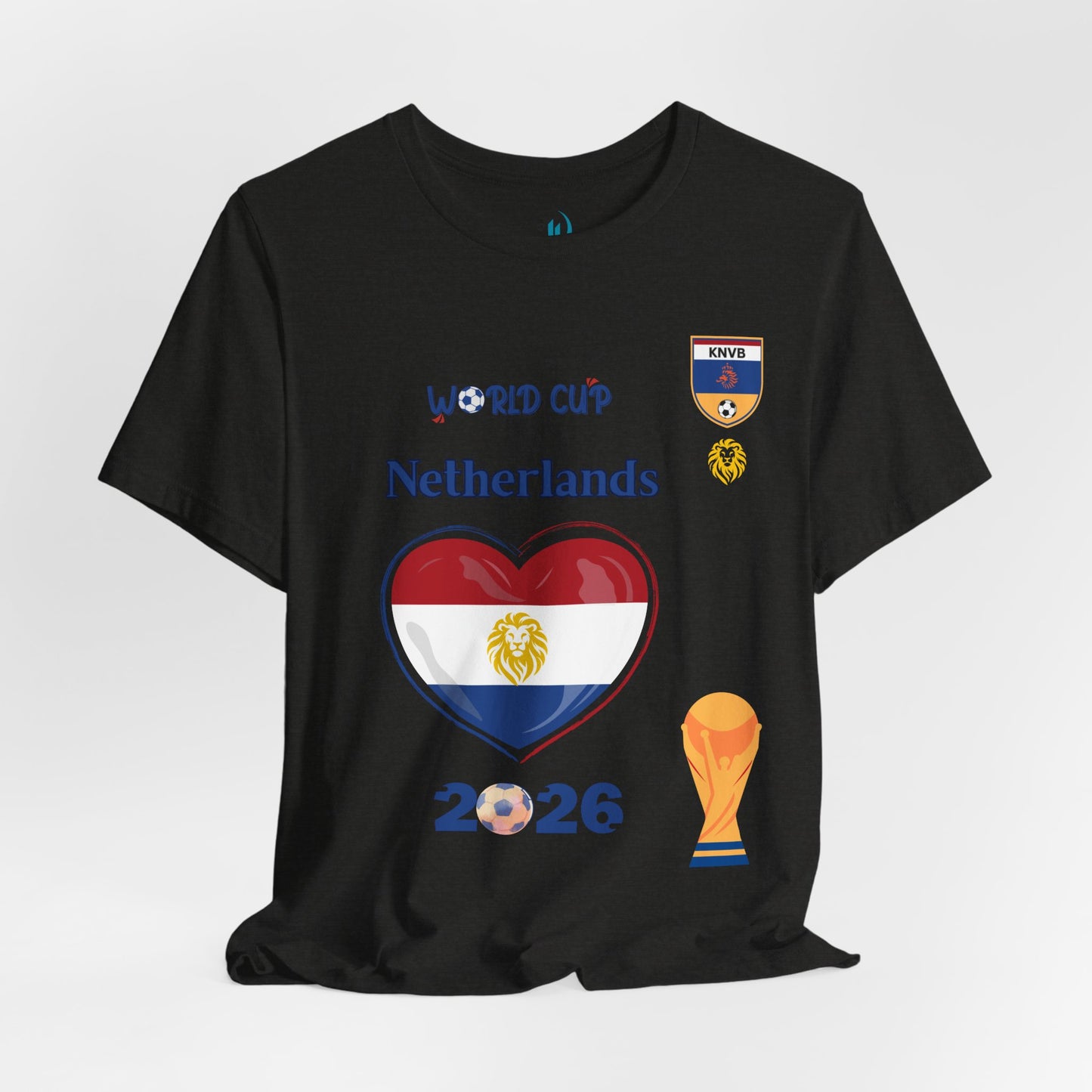 🇳🇱Netherlands (Nederland) World Cup 2026 Heart Design Unisex T-Shirt