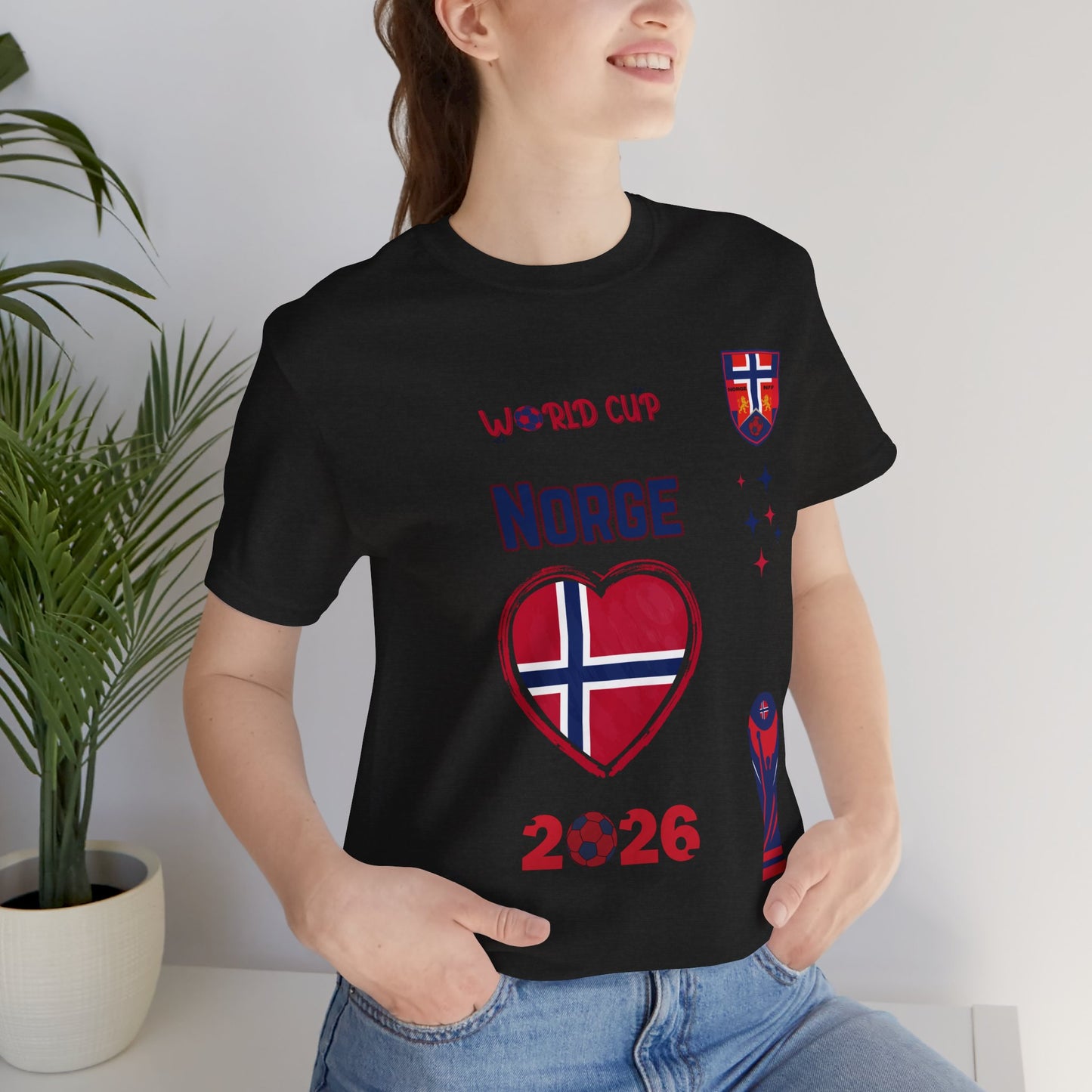 🇳🇴Norway (Norge) World Cup 2026 Heart Design Unisex T-Shirt