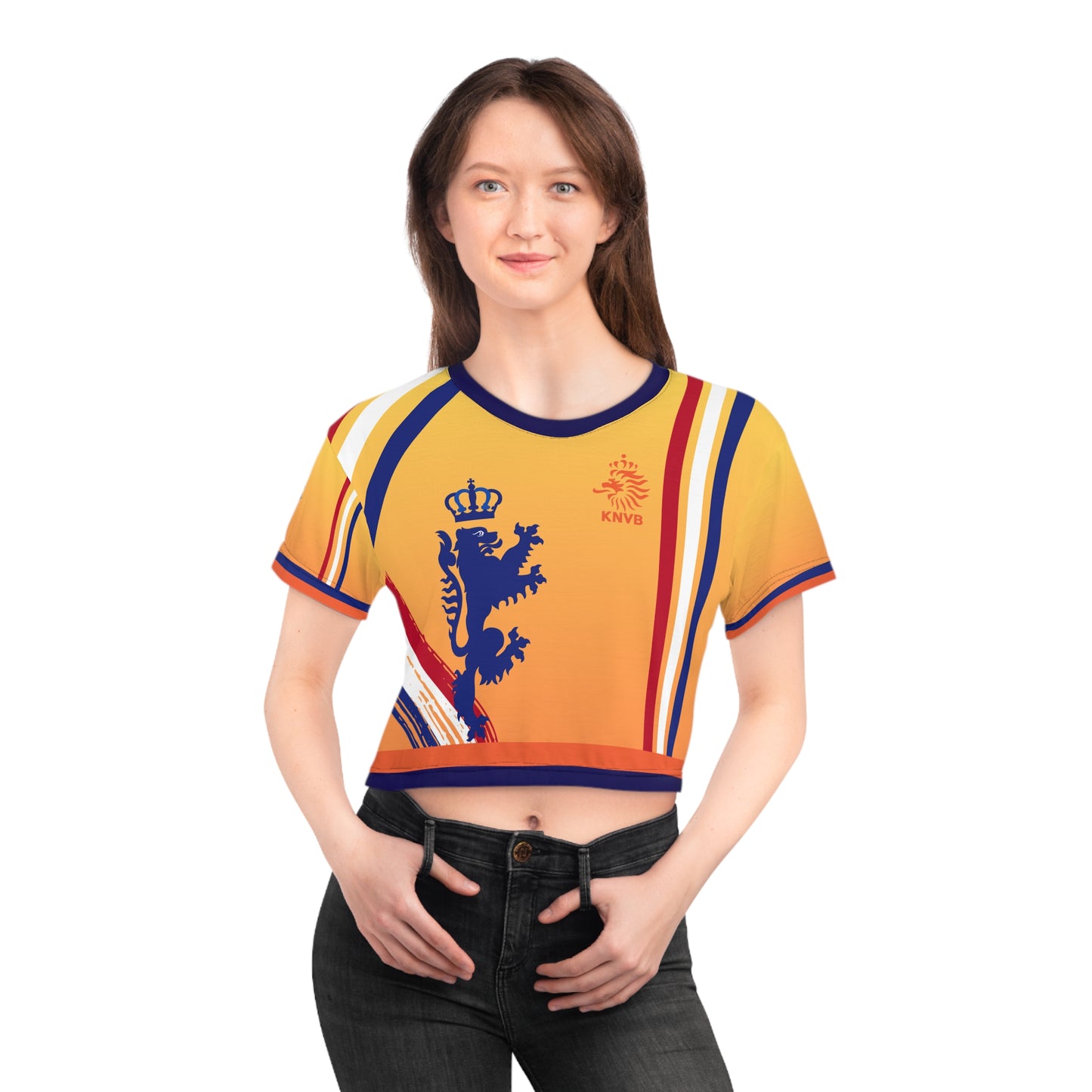 🇳🇱Ladies' Crop Tee – *"The Lion's Command"*