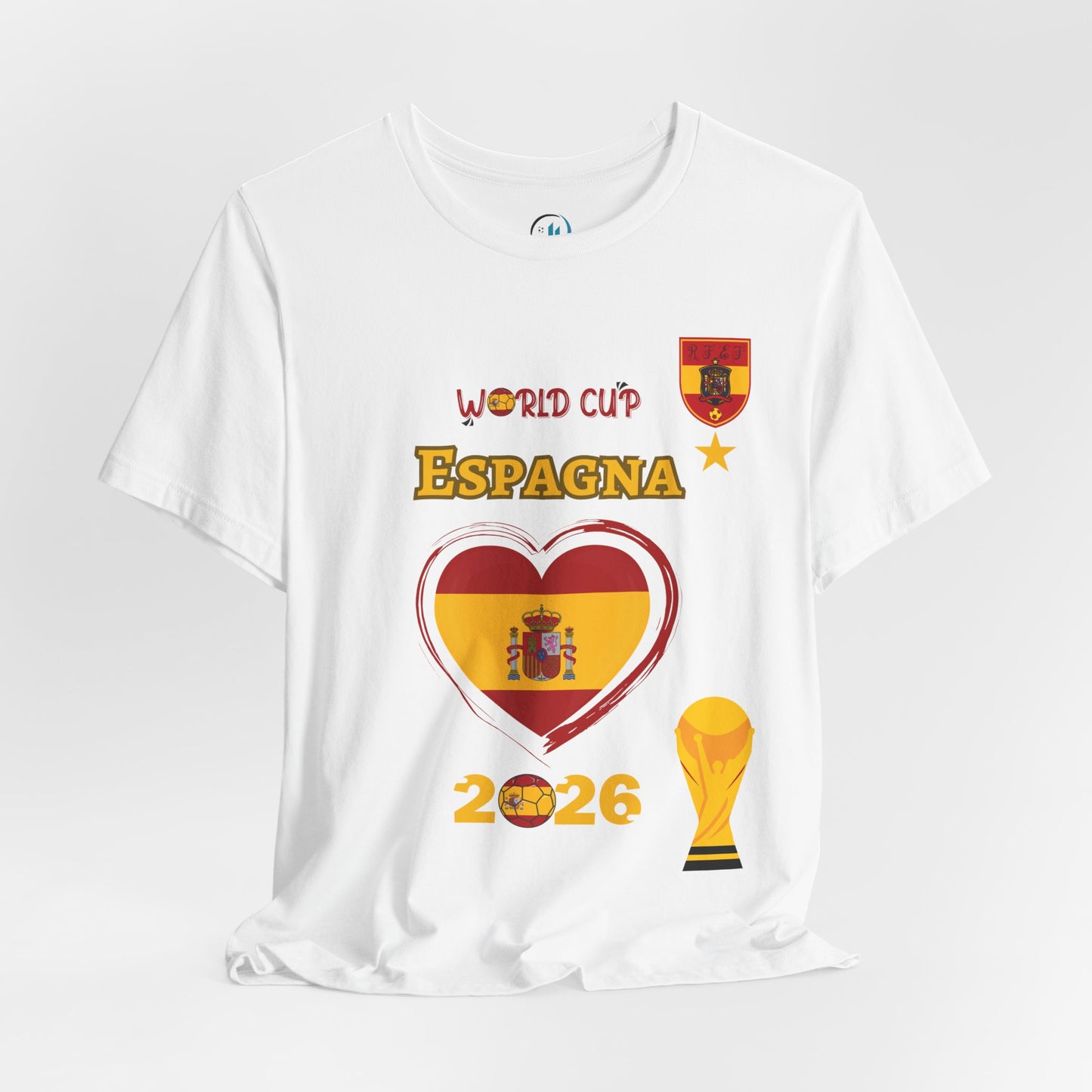 Spain (España) World Cup 2026 Heart Design Unisex T-Shirt