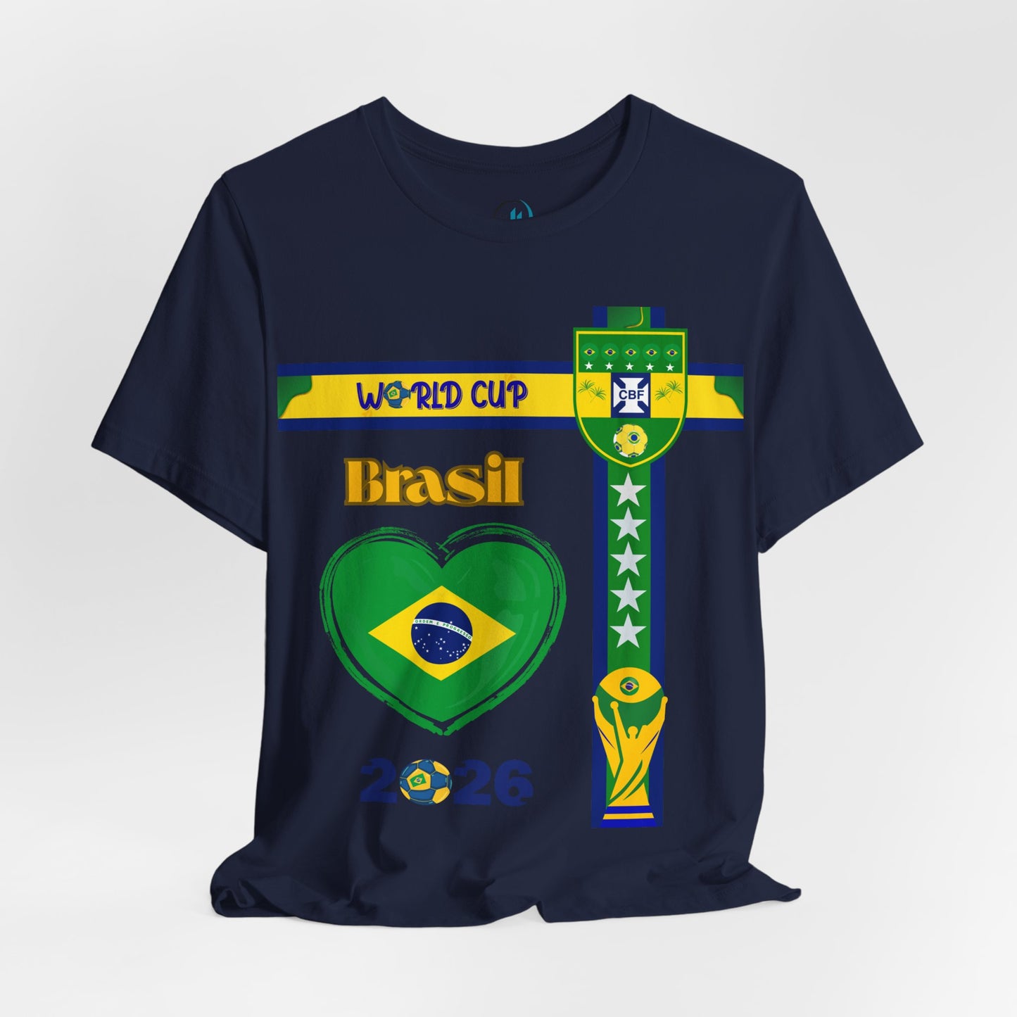 🇧🇷Brazil (Brasil) World Cup 2026 Heart Design Unisex T-Shirt
