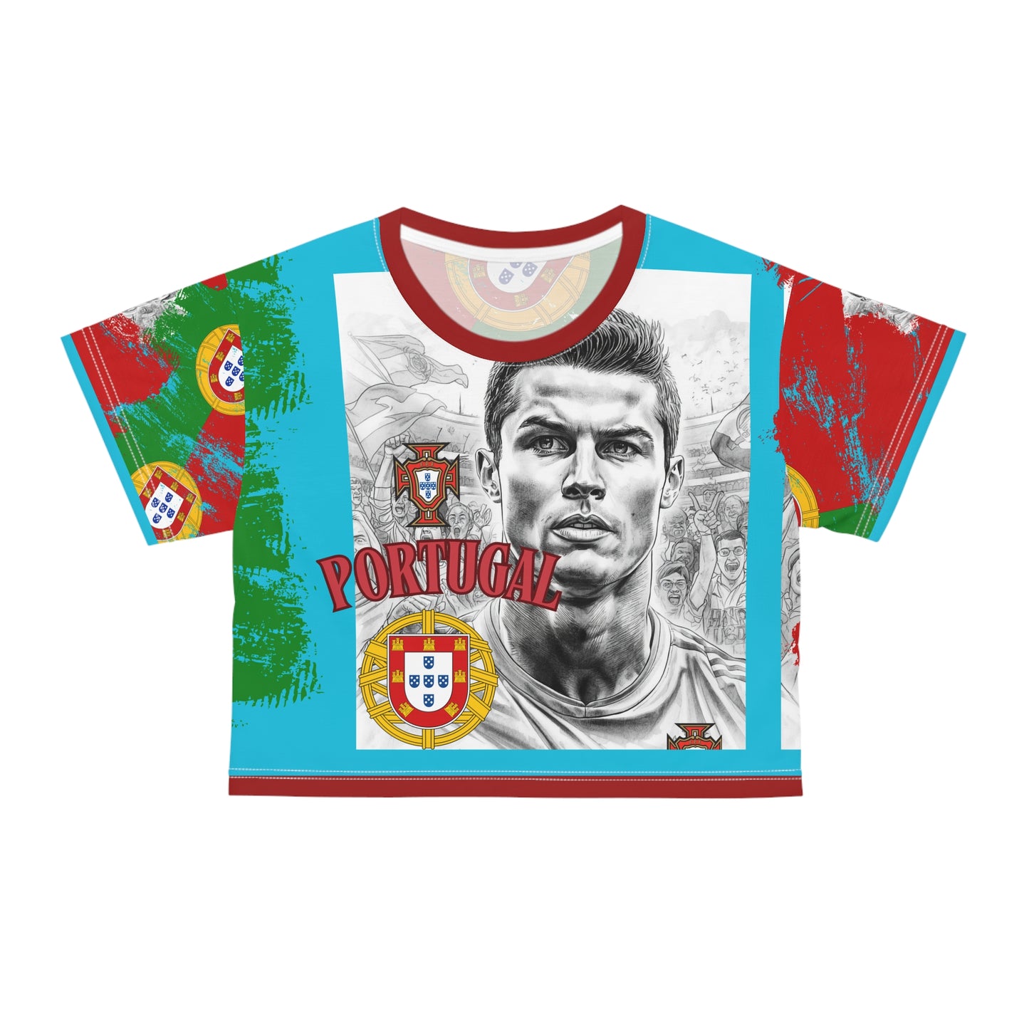 🇵🇹Ladies' Crop Tee – *"The GOAT Edition"*
