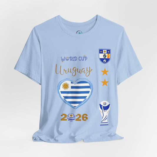 🇺🇾Uruguay World Cup 2026 Heart Design Unisex T-Shirt
