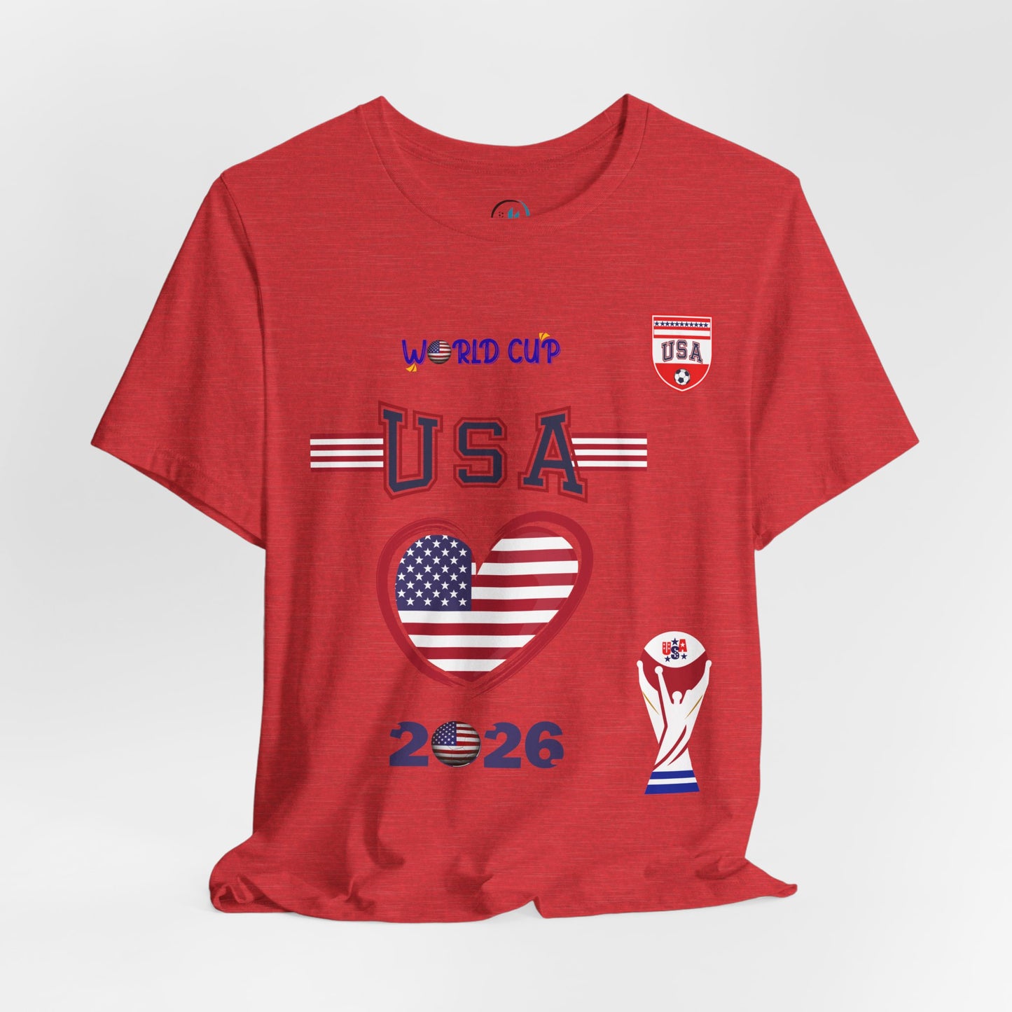 🇺🇸USA World Cup 2026 Heart Design Unisex T-Shirt