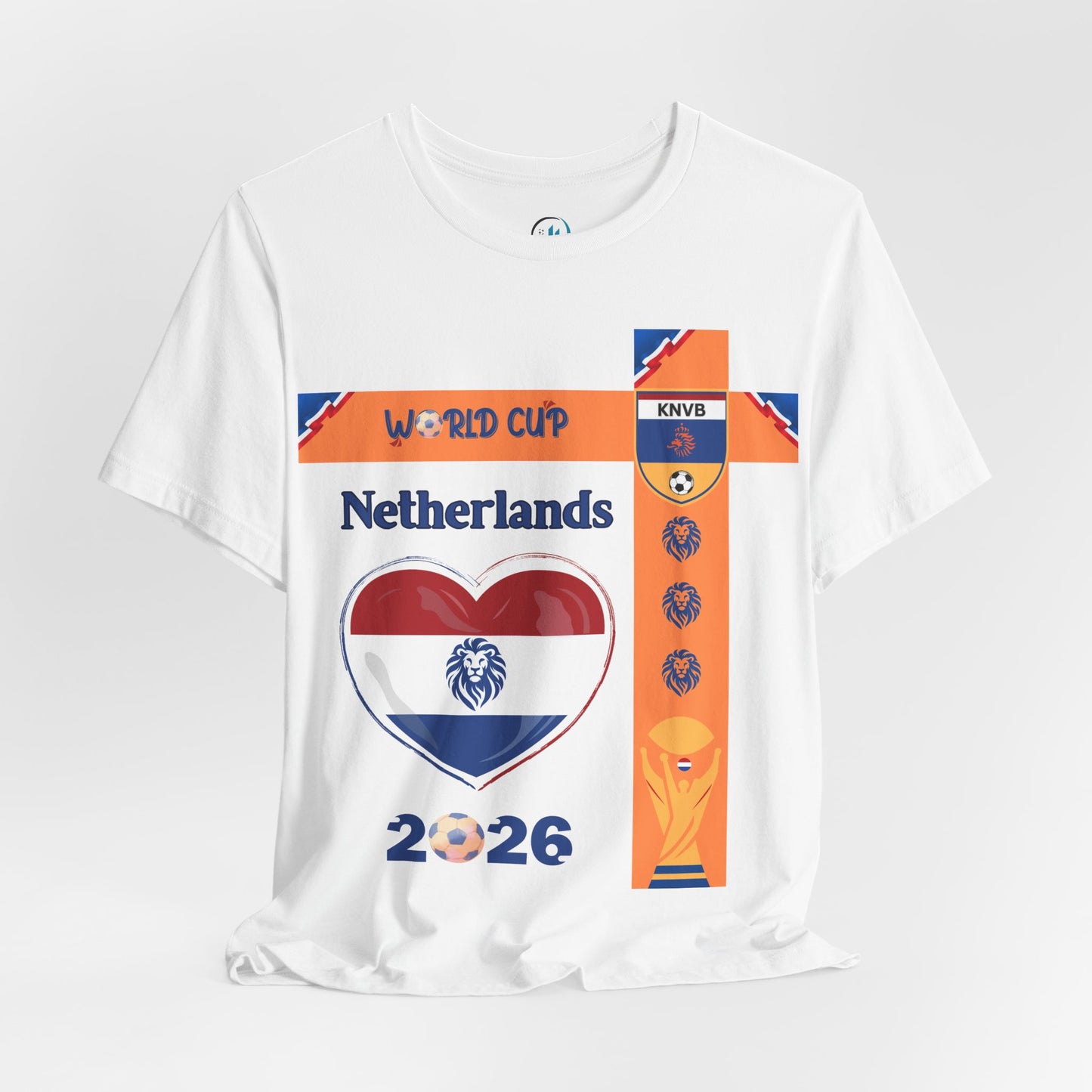 🇳🇱Netherlands (Nederland) World Cup 2026 Heart Design Unisex T-Shirt