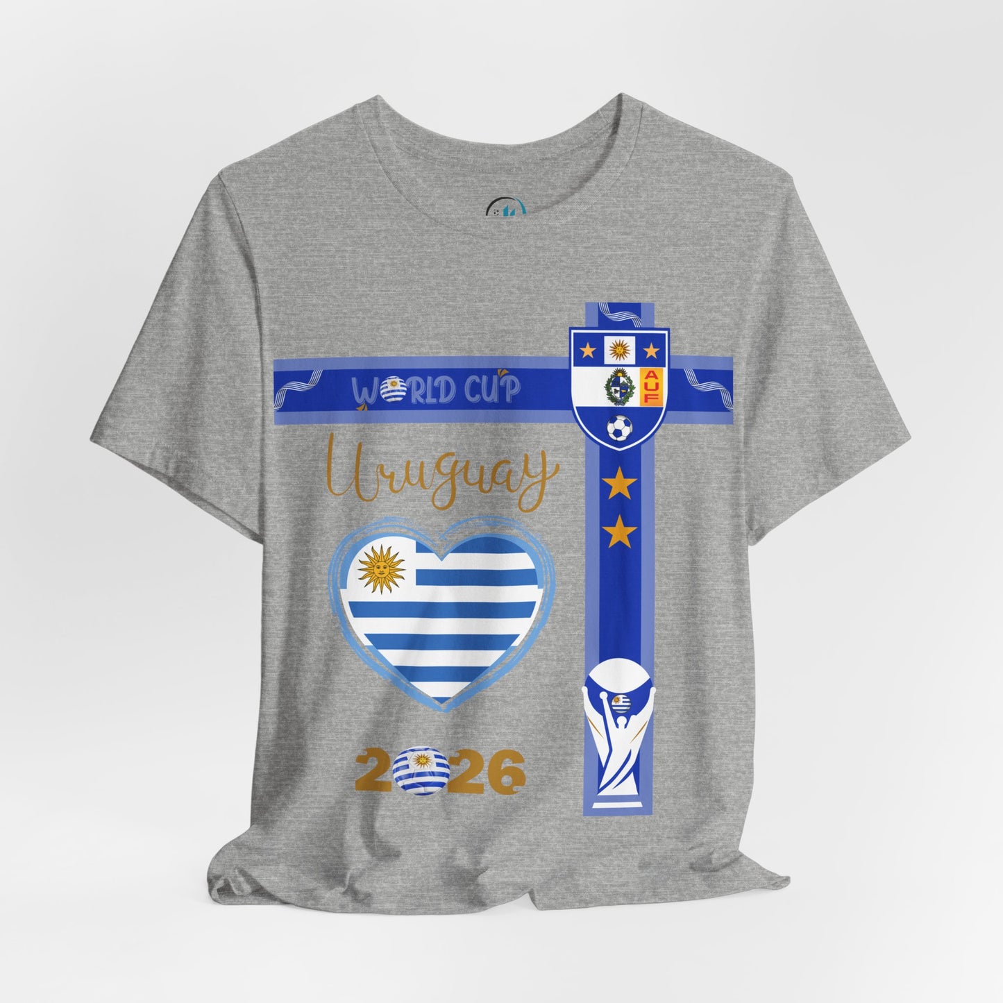 🇺🇾Uruguay World Cup 2026 Heart Design Unisex T-Shirt