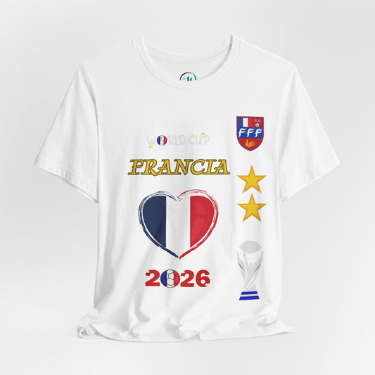 🇫🇷France (Francia) World Cup 2026 Heart Design Unisex T-Shirt