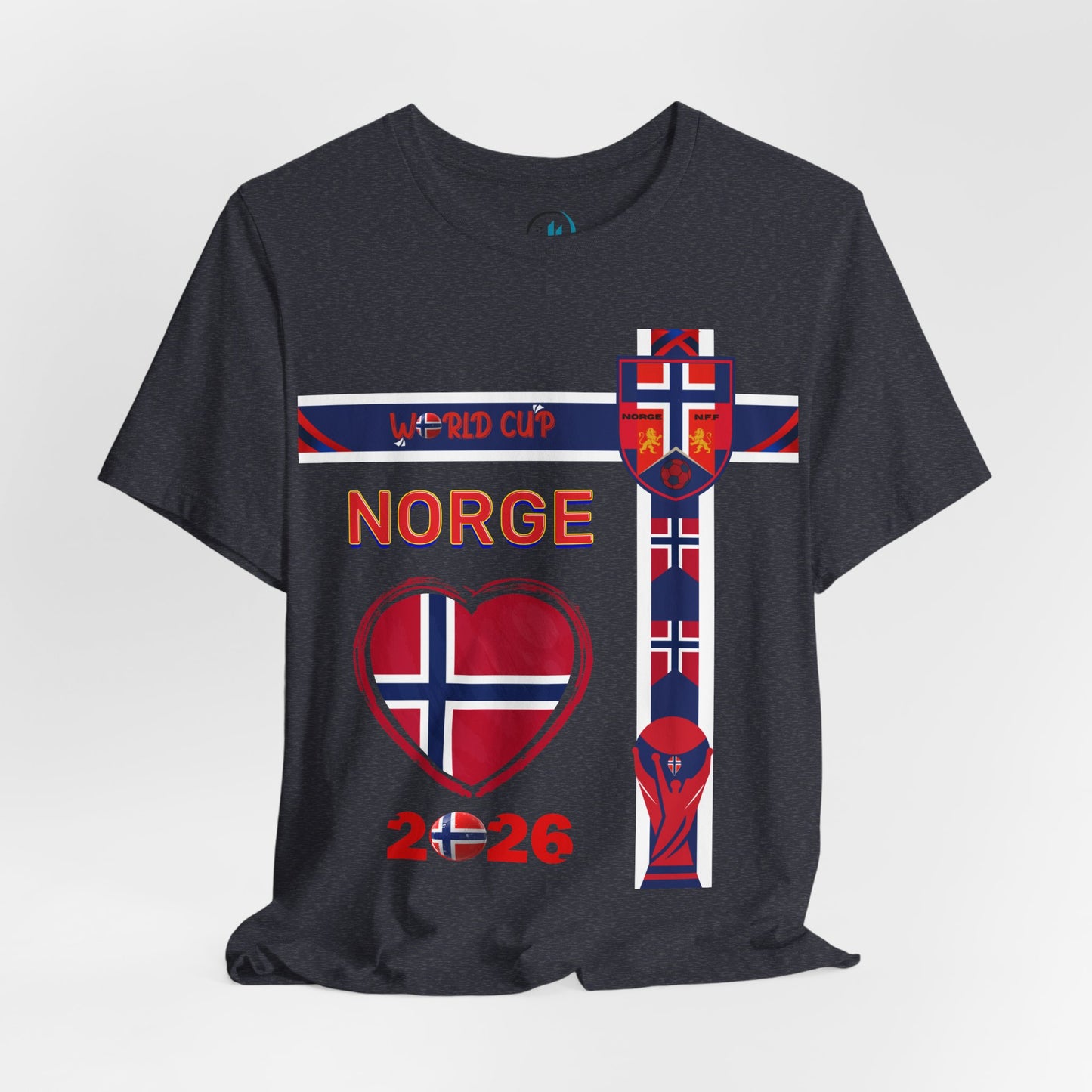 🇳🇴Norway (Norge) World Cup 2026 Heart Design Unisex T-Shirt