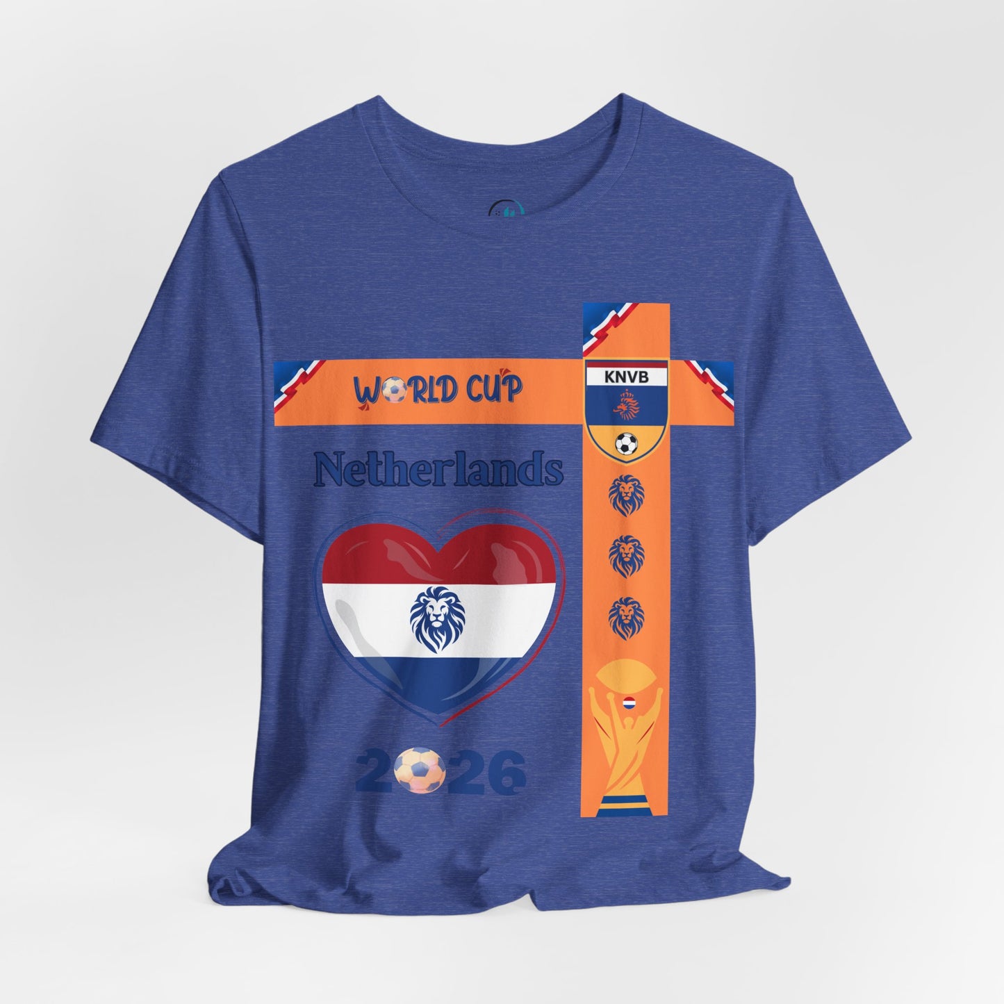 🇳🇱Netherlands (Nederland) World Cup 2026 Heart Design Unisex T-Shirt