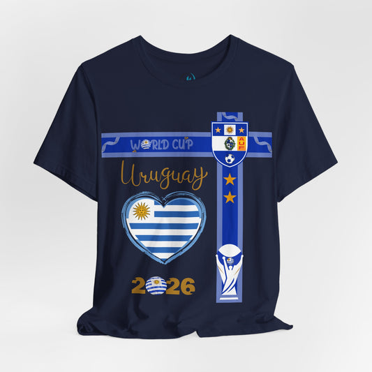 🇺🇾Uruguay World Cup 2026 Heart Design Unisex T-Shirt