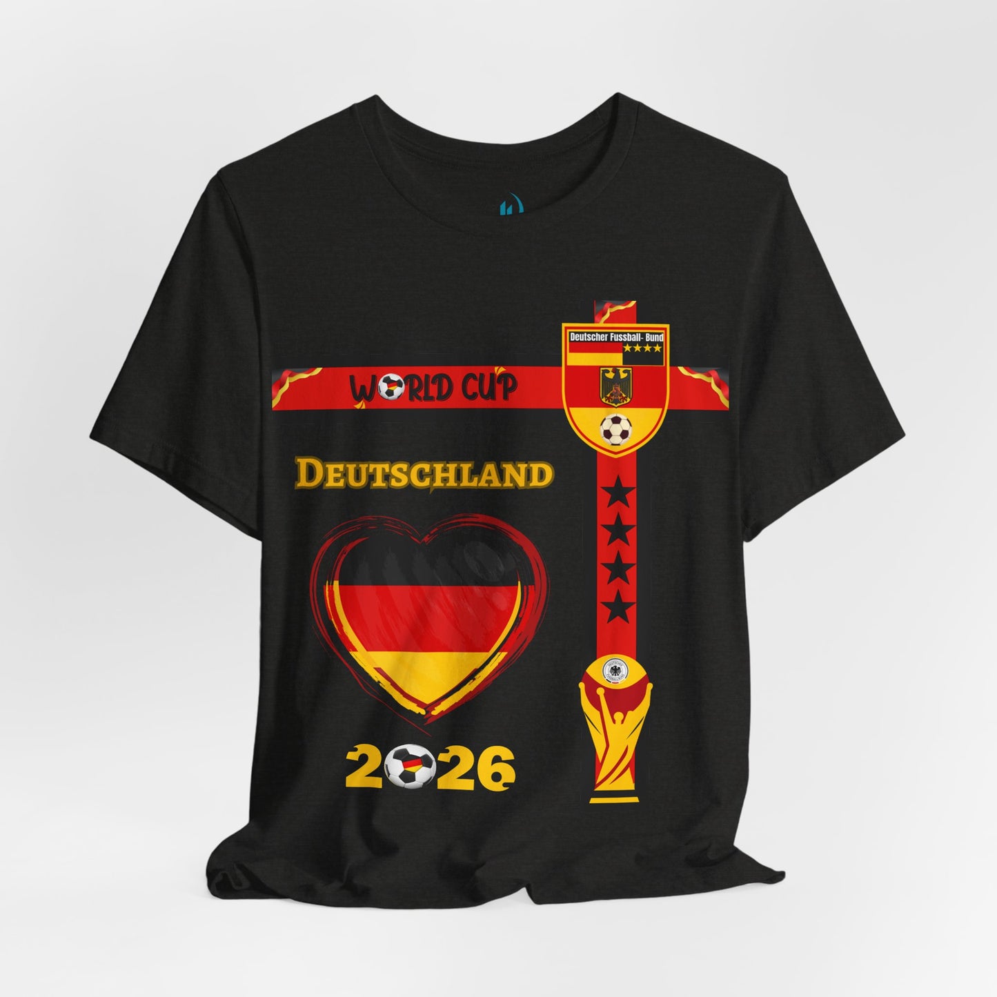 🇩🇪Germany (Deutschland) World Cup 2026 Heart Design Unisex T-Shirt