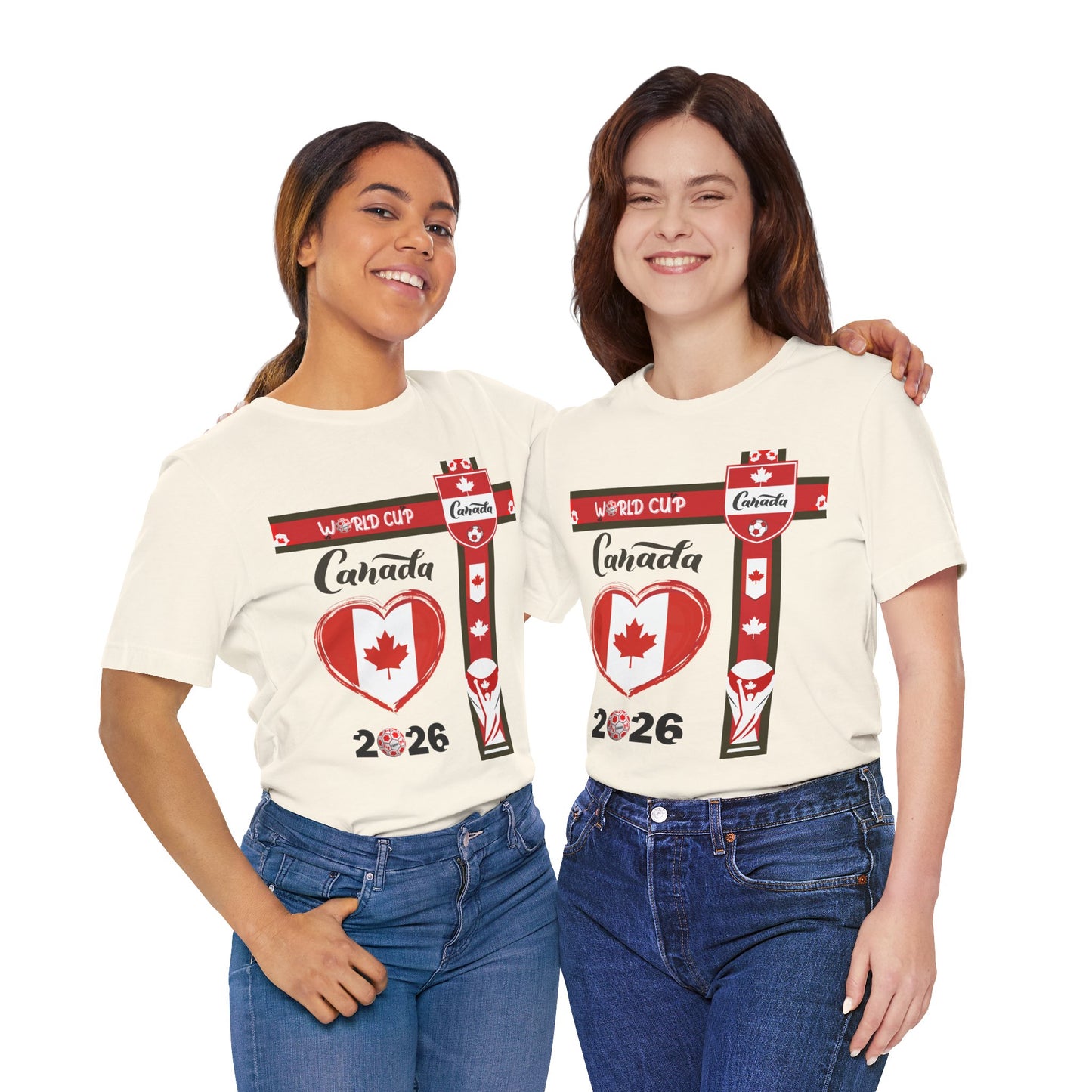🇨🇦Canada World Cup 2026 Heart Design Unisex T-Shirt