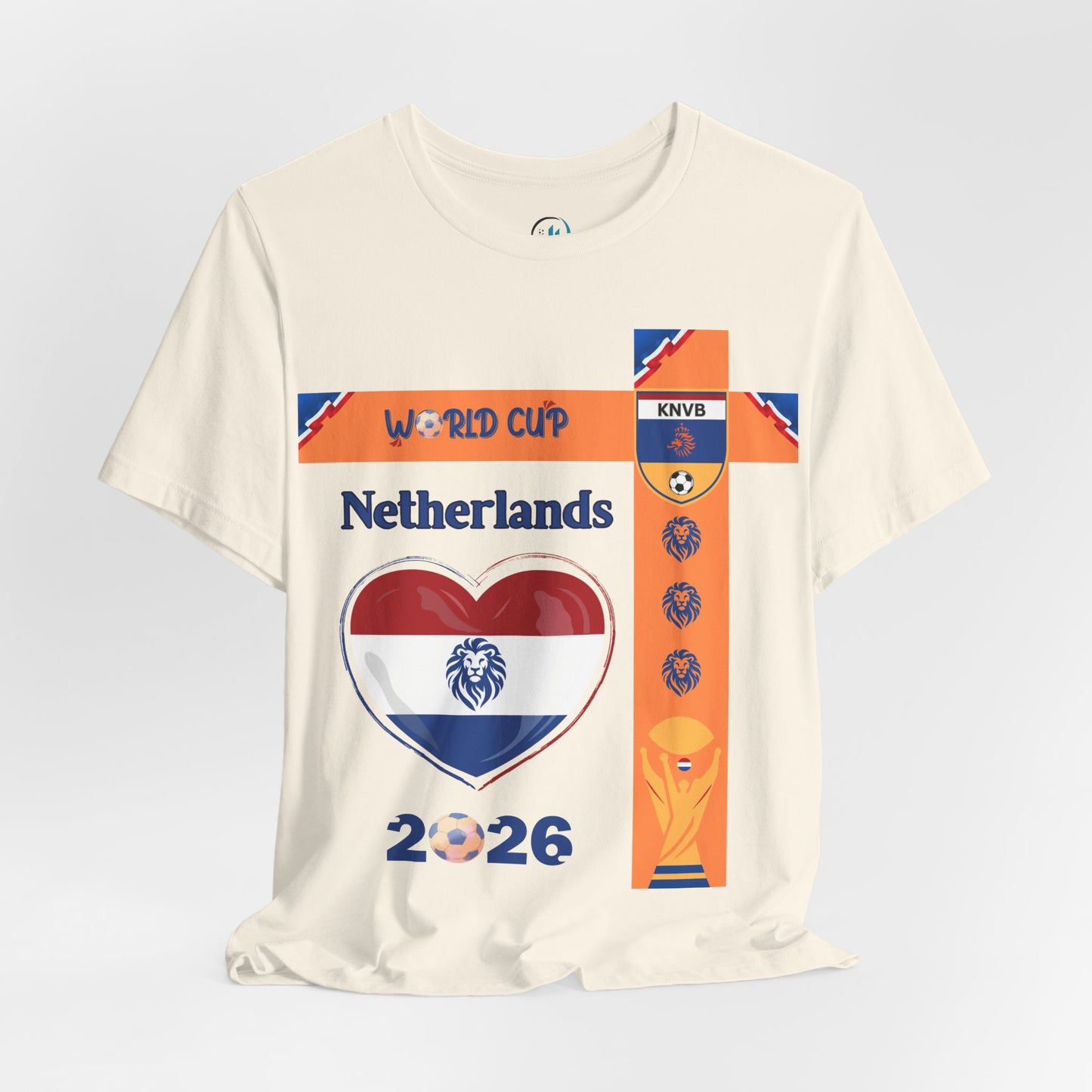 🇳🇱Netherlands (Nederland) World Cup 2026 Heart Design Unisex T-Shirt